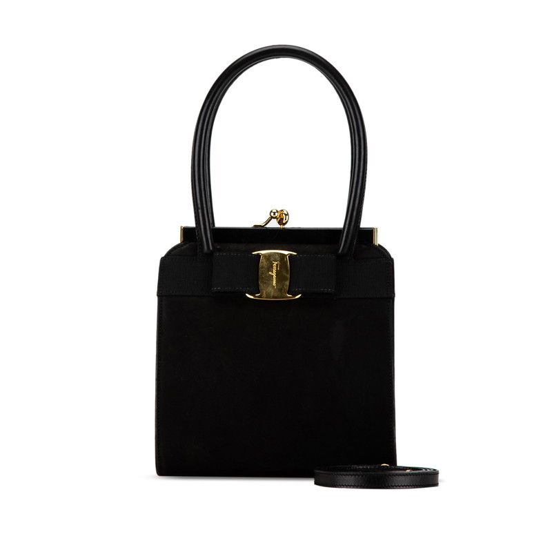Salvatore Ferragamo Salvatore Ferragamo Salvatore Ferragamo Vara Ribbon Leather 2WAY Handbag Leather Handbag in Very Good Condition Size ONE SIZE - 1 Thumbnail