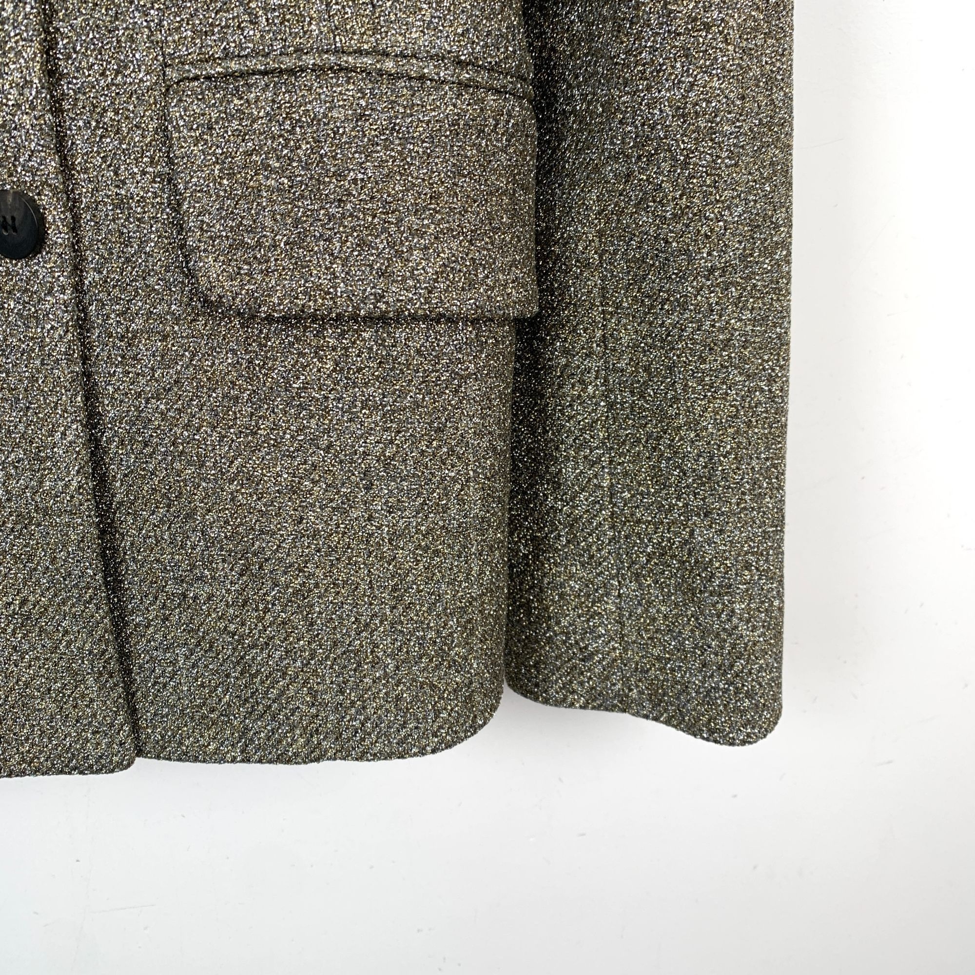 Dior H10248 Christian Dior Womens Tweed Double-Breasted Blazer Ja Size M / US 6-8 / IT 42-44 - 4 Thumbnail