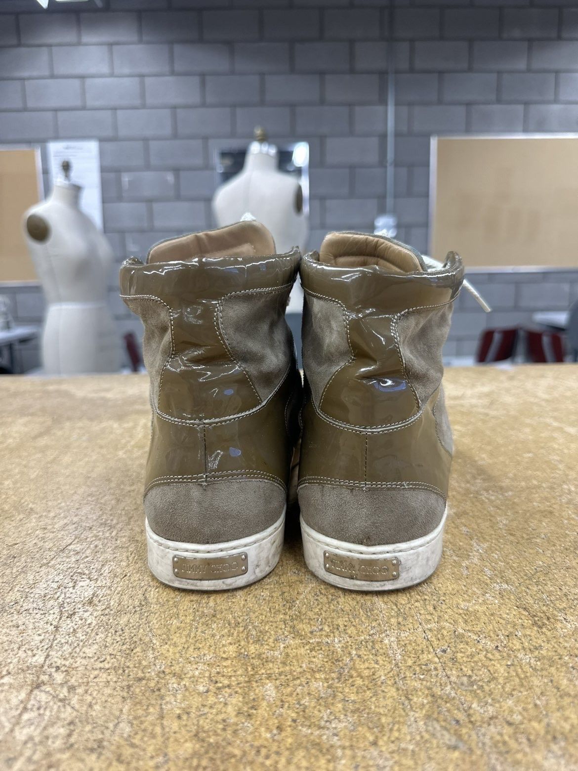 Jimmy Choo Jimmy Choo Suede Hi-Top Sneakers Size US 7 / EU 40 - 3 Thumbnail