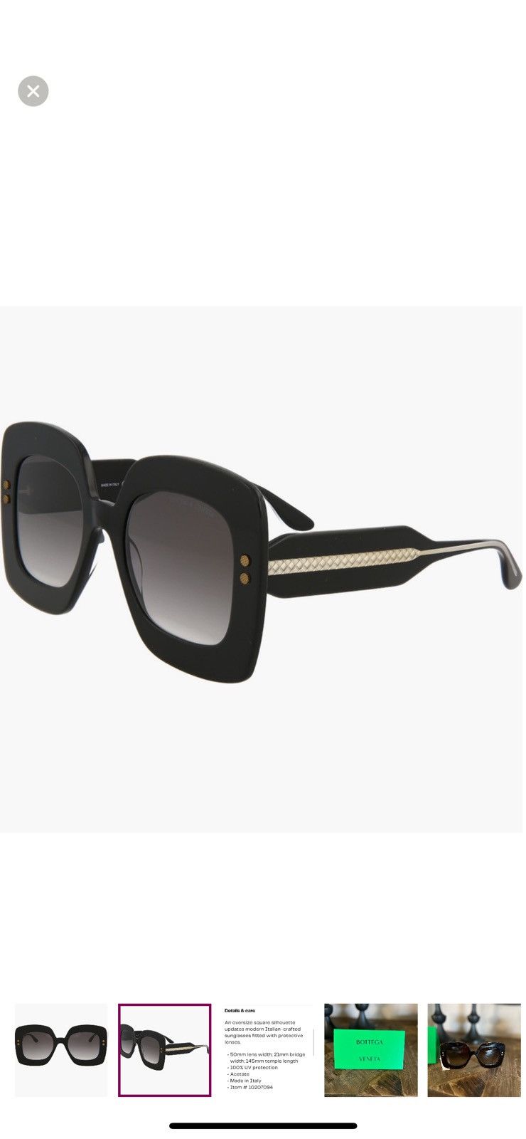 Bottega Veneta Bottega Veneta Sunglasses Size ONE SIZE - 2 Thumbnail