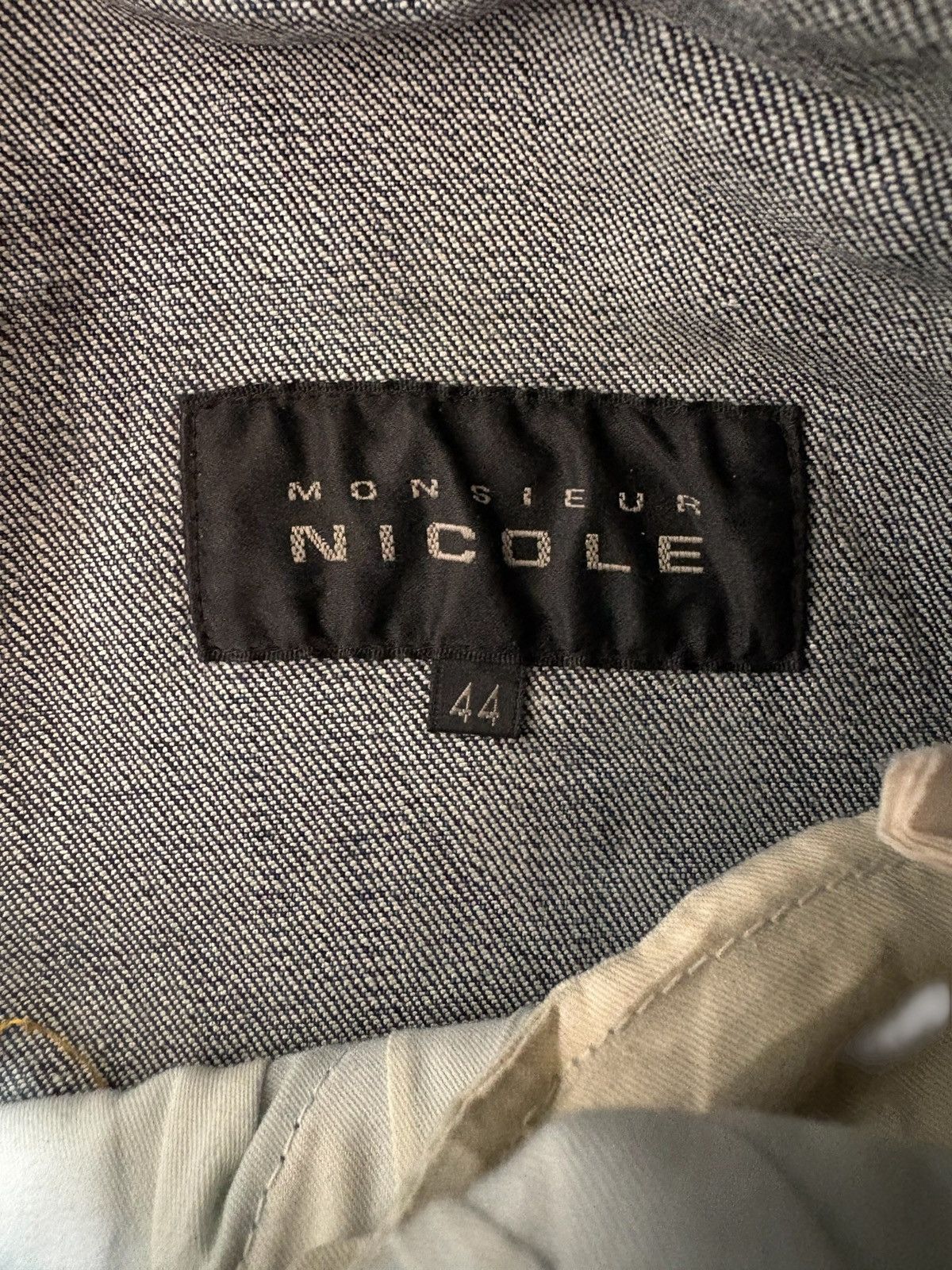 Designer × Japanese Brand Vintage Monsieur Nicole Tactical Mud Wash Distress Rip Jean Size US 31 - 10 Thumbnail