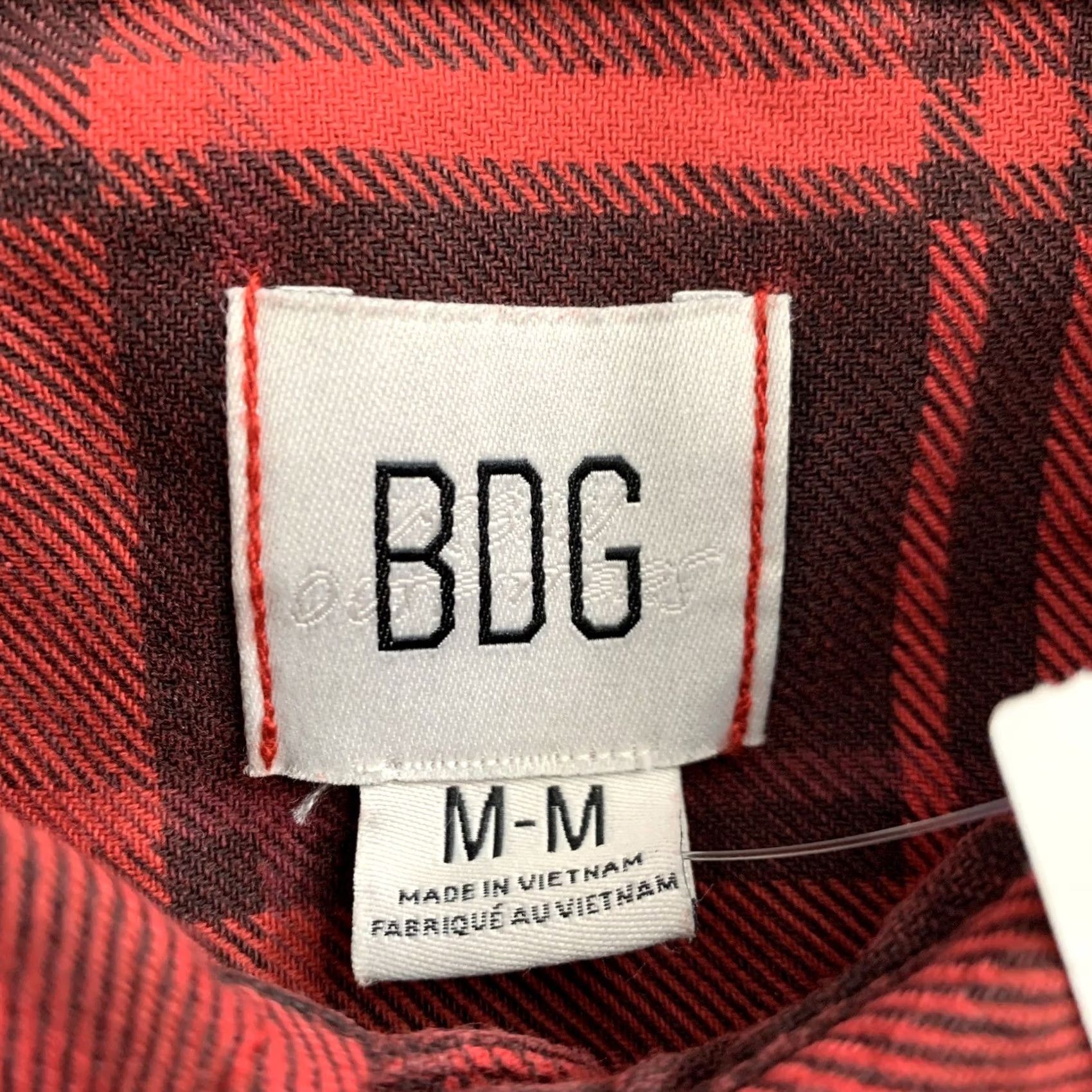 Bdg BDG Button-Up Shirt Mens M Red Black Plaid Urban Outfitters NEW Shirt Mens M Red Black Plaid Urban Outfitters BDG Button-Up Shirt Size US M / EU 48-50 / 2 - 2 Thumbnail