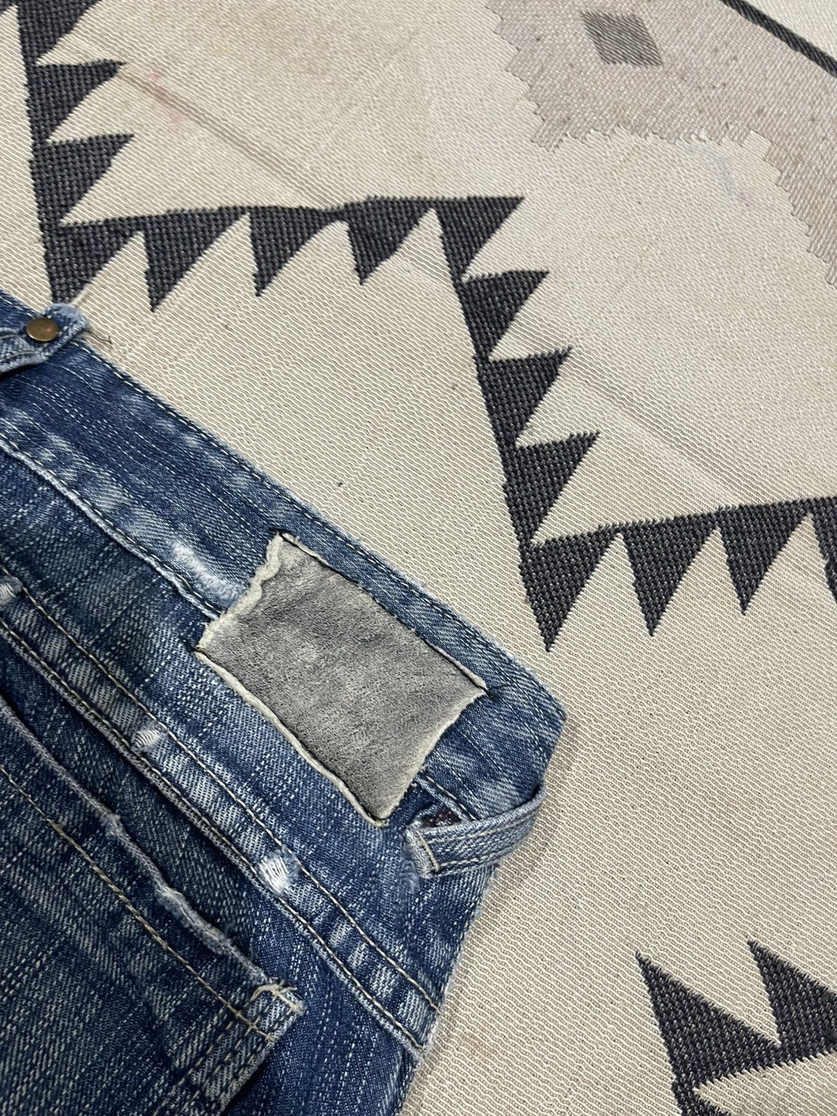 If Six Was Nine 2000s HYSTERIC GLAMOUR STYLE DISTRESSED FLARE DENIM JEANS Size 27" / US 4 / IT 40 - 18 Thumbnail