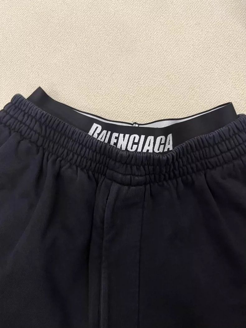 Balenciaga Balenciaga size XS Monogrammed drawstring lace-up knit swe Size US 26 / EU 42 - 4 Thumbnail