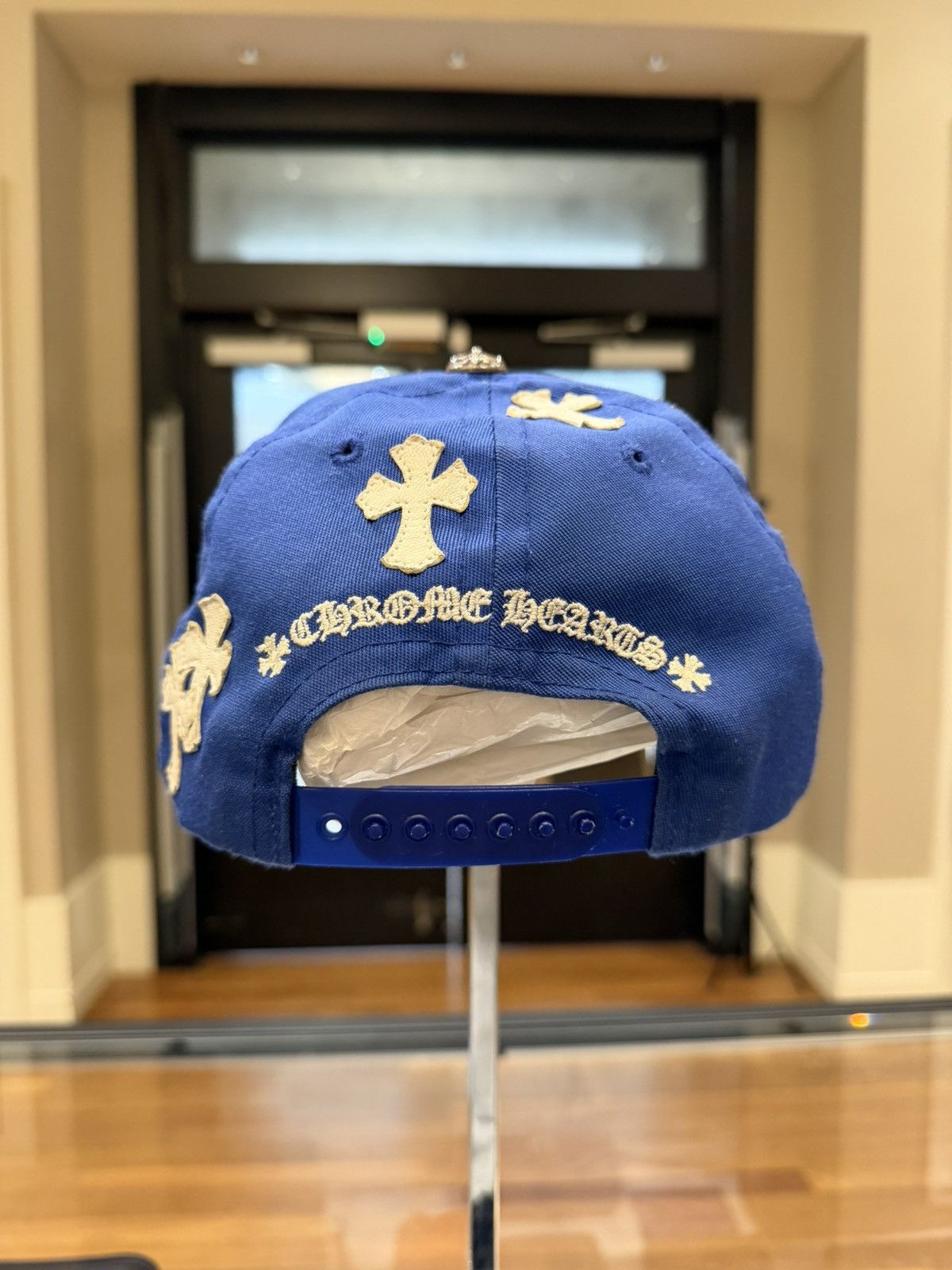 Chrome Hearts Chrome Hearts Cross Patch CH Baseball Hat Size ONE SIZE - 2 Thumbnail