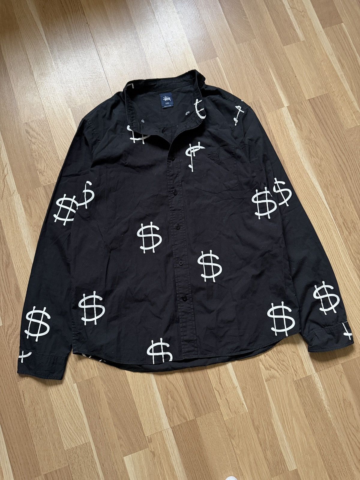 Stussy Stussy dollars overprint black money vintage rare 2000s Size US L / EU 52-54 / 3 - 2 Thumbnail