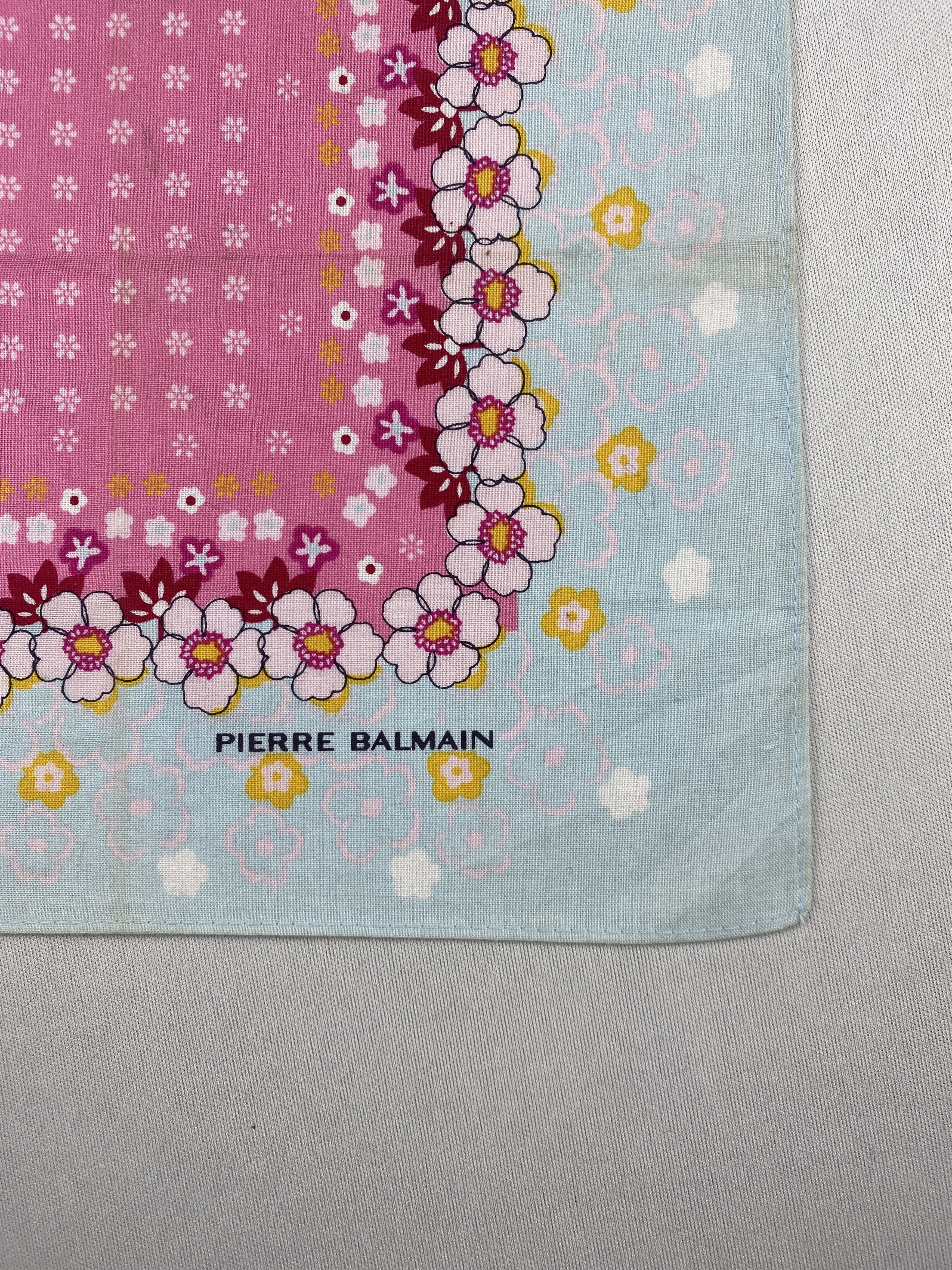 Pierre Balmain Vtg Pierre Balmain Handkerchief Pocket Square Bandana HM0013 Size ONE SIZE - 5 Thumbnail