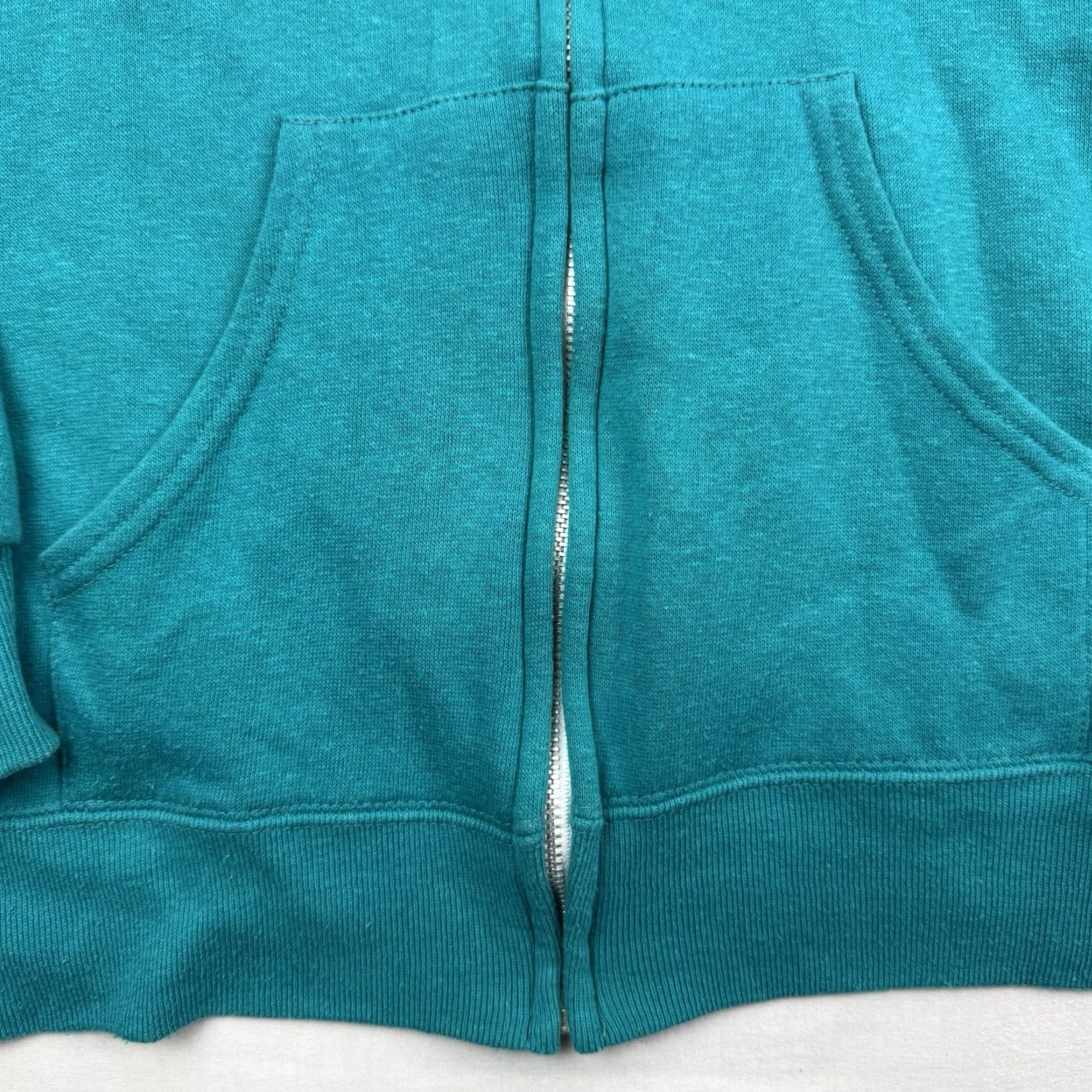 Altea Vintage Full Zip Hoodie Mens Adult Medium Teal Pockets 80s USA Cotton Blend Size US M / EU 48-50 / 2 - 4 Thumbnail