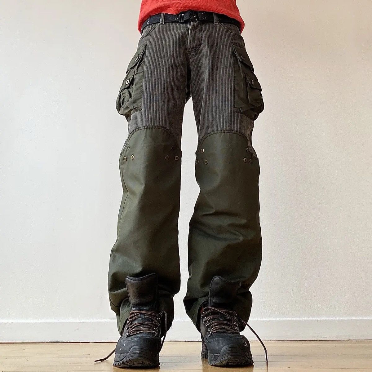 Dolce & Gabbana A/W 2003 Double-Layered Combat Cargo Pants Size US 33 - 2 Thumbnail