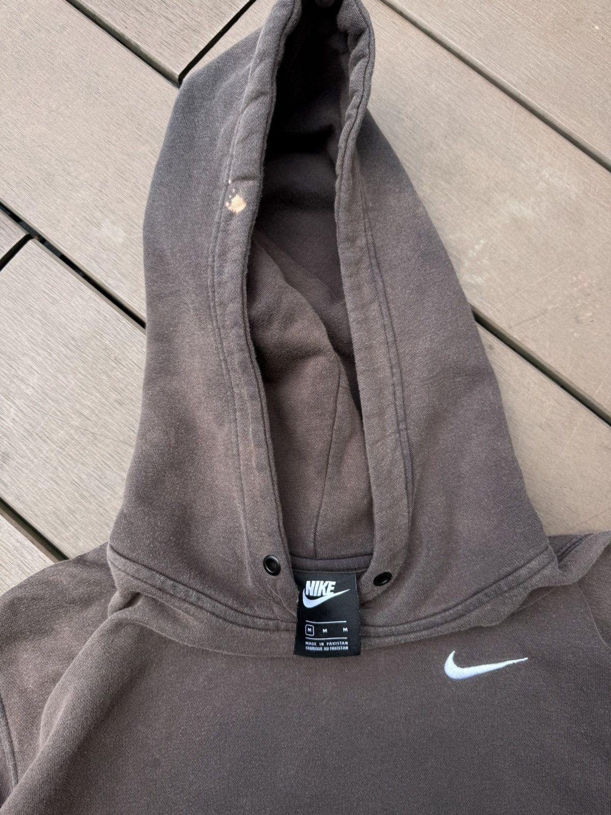 Nike brown small swoosh nike boxing hoodie Size US M / EU 48-50 / 2 - 6 Thumbnail