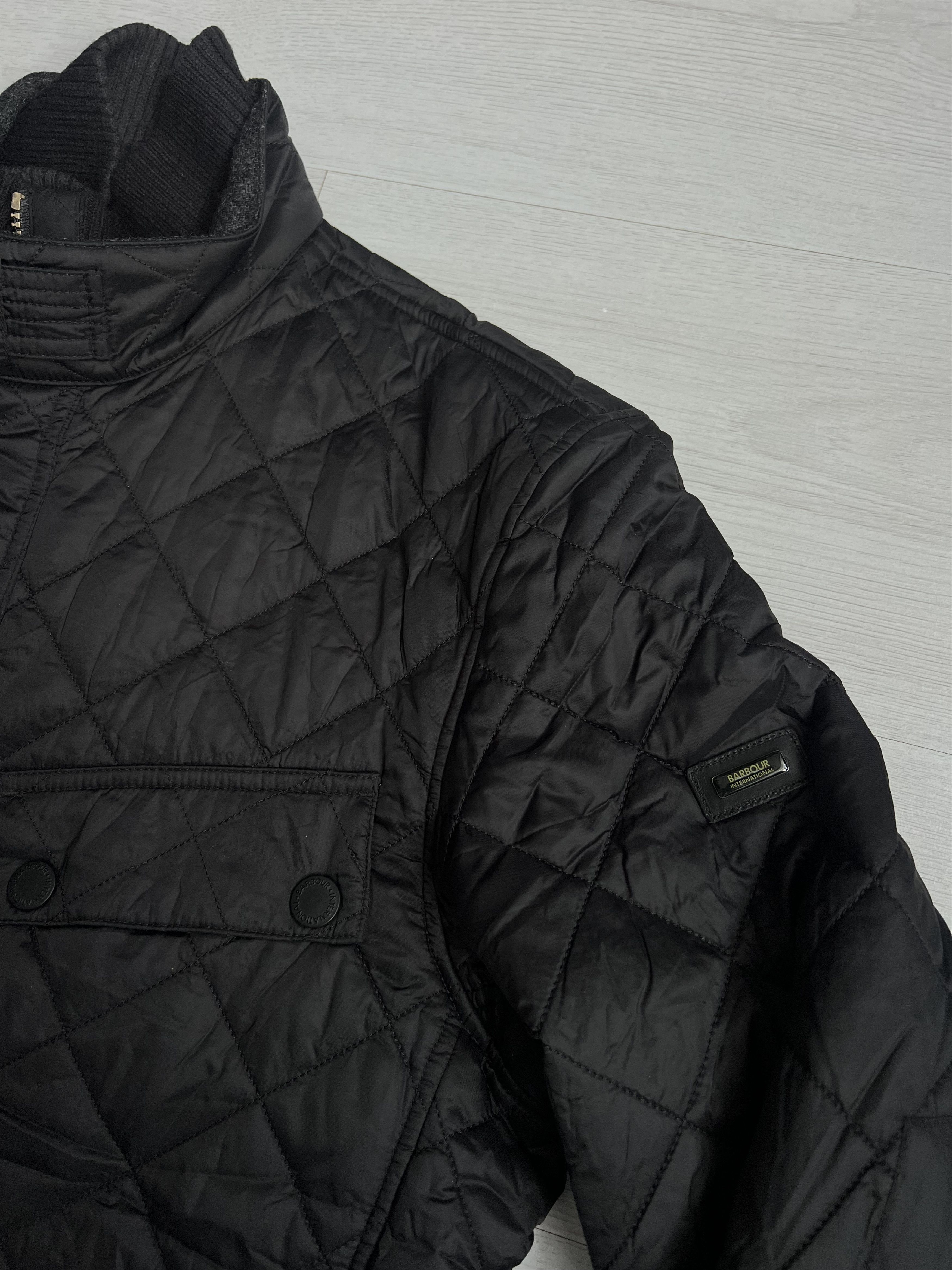 Barbour Barbour Men's Black Quilted Jacket Stand Collar Size US L / EU 52-54 / 3 - 3 Thumbnail