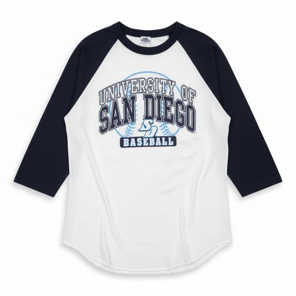 Other Y2k University of San Diego USD XL Raglan 3/4 T-Shirt Size US XL / EU 56 / 4 - 1 Thumbnail