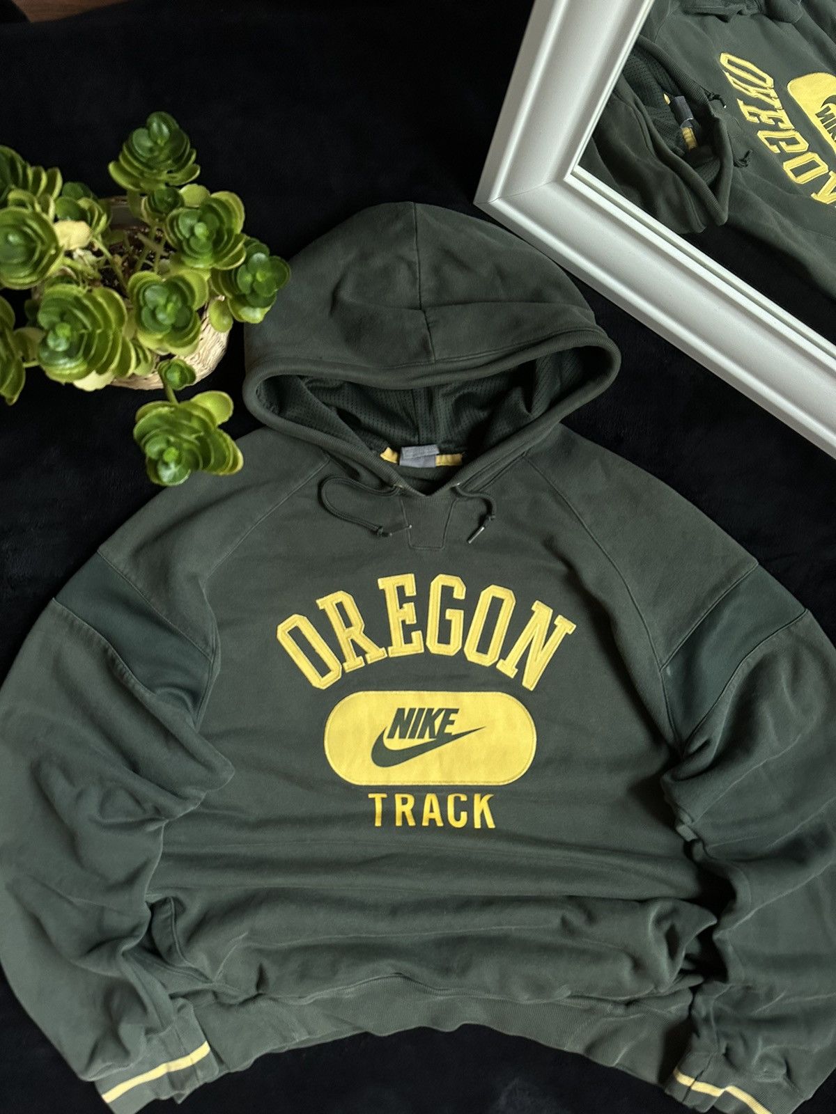 Nike 🦍NIKE OREGON VINTAGE OVERSIZE BIG LOGO HOODIE🦍 Size US XL / EU 56 / 4 - 2 Thumbnail