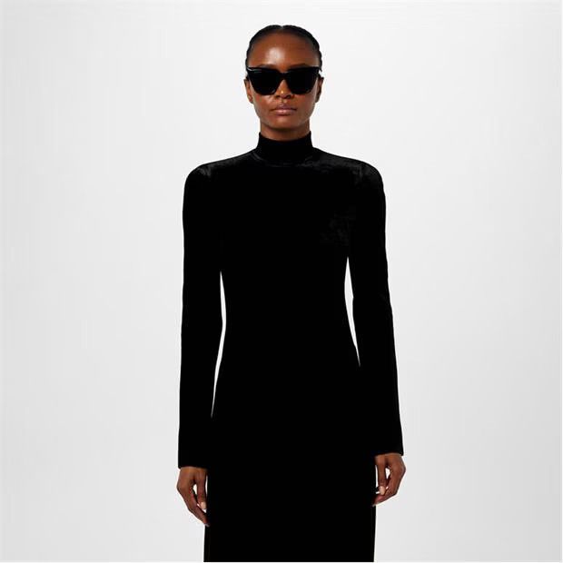 Balenciaga o1g2r1mq0924 Maxi Dresses in Black Size S / US 4 / IT 40 - 3 Thumbnail