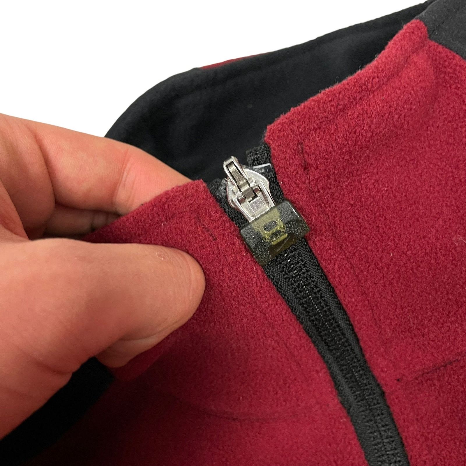 Nike × Nike ACG × Vintage Nike ACG Men's Red Black Polyester Full Zip Fleece Jacket M Size US M / EU 48-50 / 2 - 4 Thumbnail