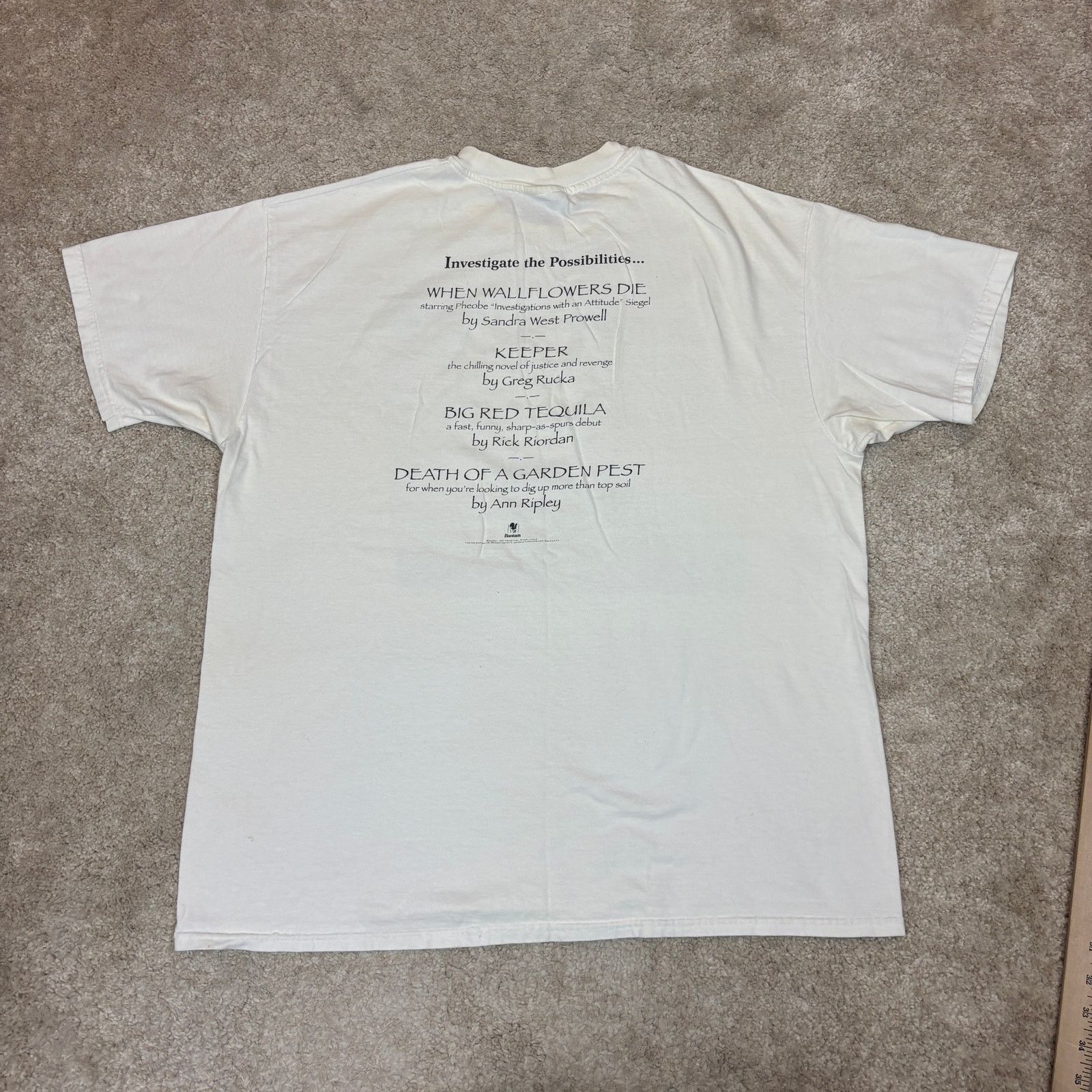 Hanes × Vintage Rare VTG 90s Summer Crime Fun Edward Gorey Shirt Men's XL Size US XL / EU 56 / 4 - 3 Thumbnail