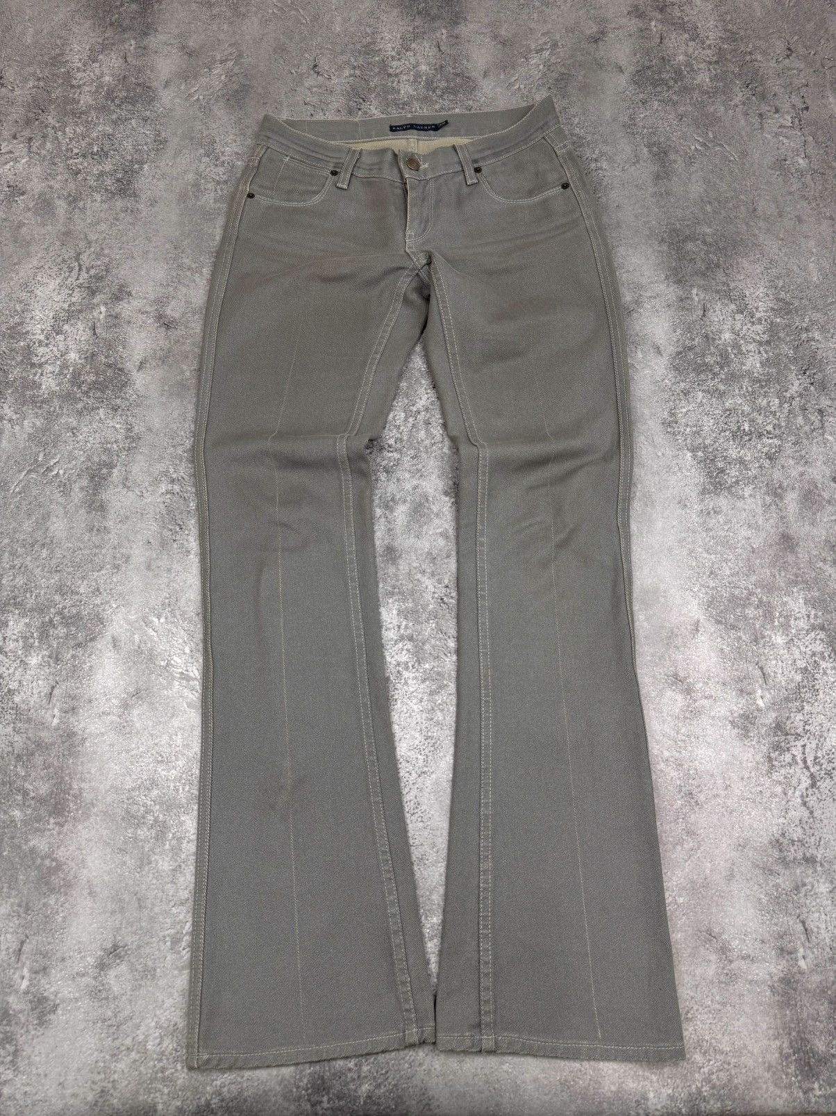 Ralph Lauren Ralph Lauren Women Flared Pants Grey Size 27/34 Size 27" / US 4 / IT 40 - 2 Thumbnail
