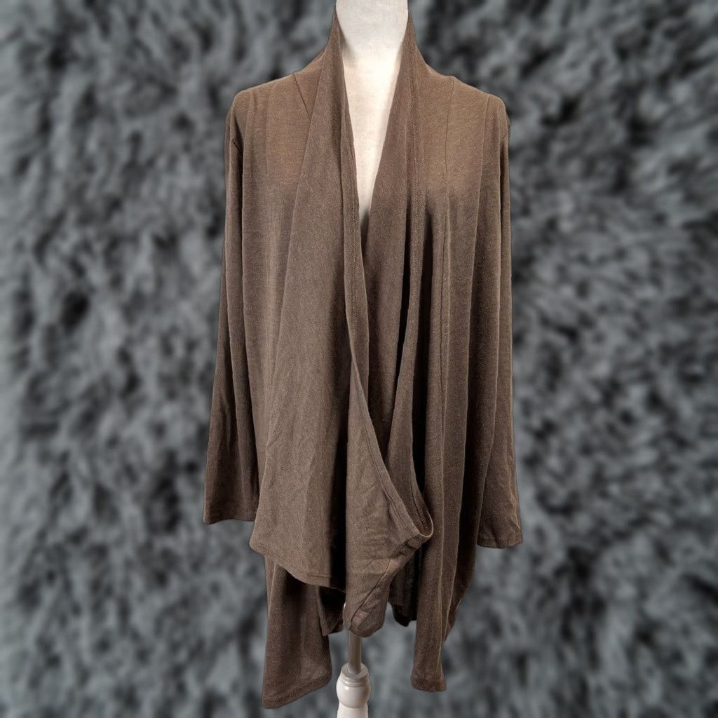 Vintage Chico’s Sweater Womens Sz 3 US Xlarge Brown Capsule Oversized Lightweight Draped Size XL / US 12-14 / IT 48-50 - 1 Thumbnail
