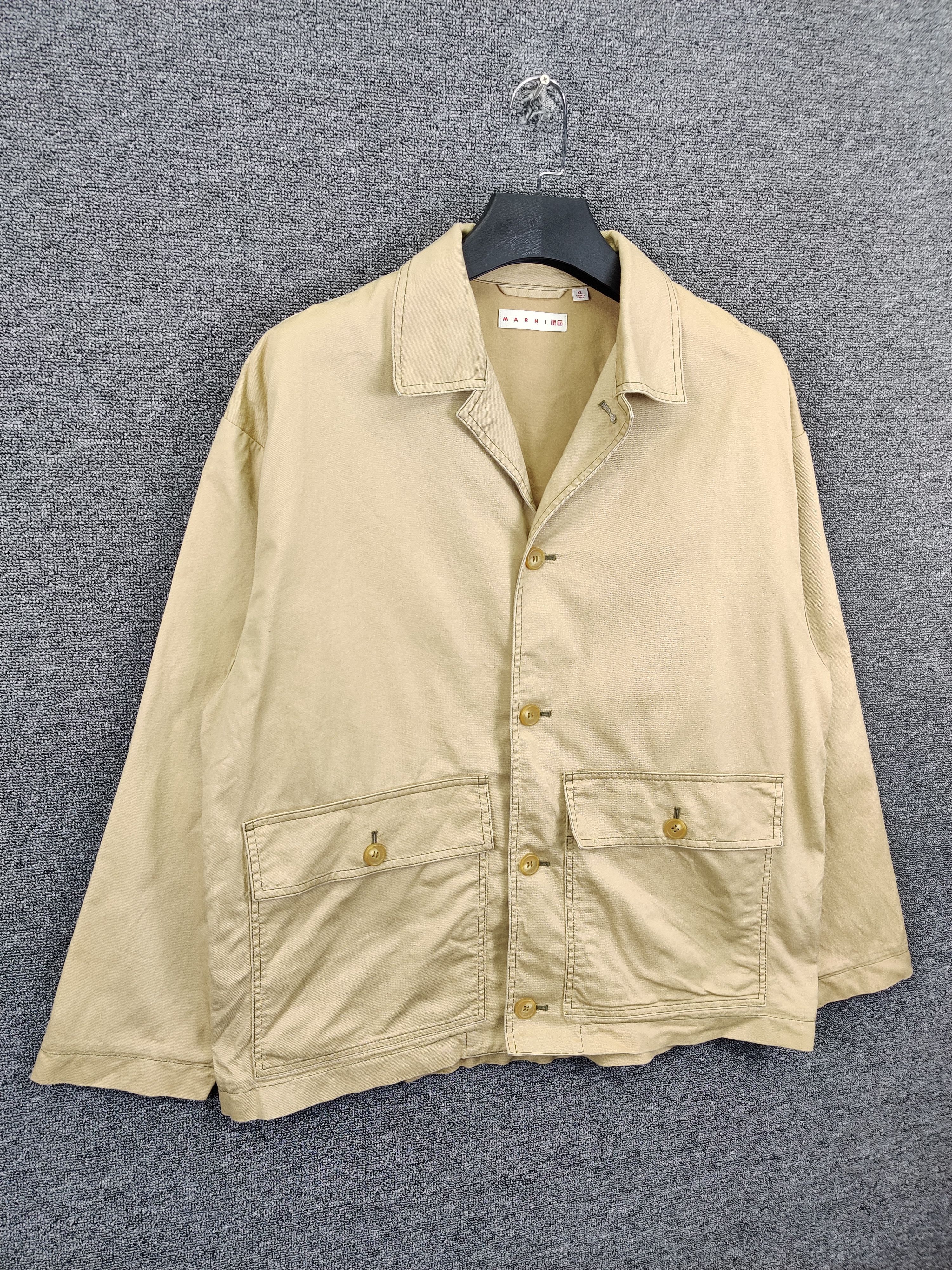 Marni × Uniqlo Vintage Uniqlo x Marni Utility Button Ups Jacket Size US XL / EU 56 / 4 - 4 Thumbnail