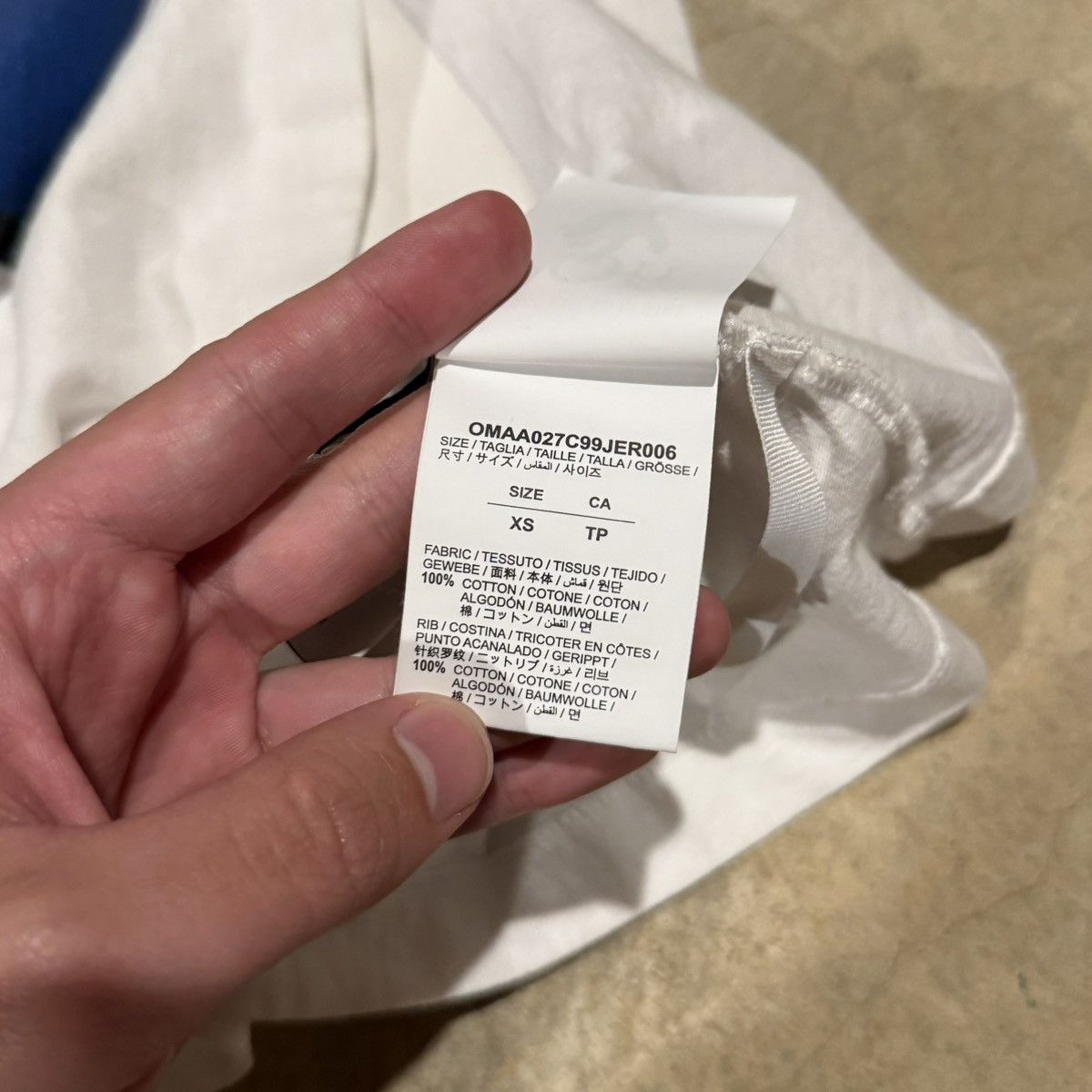 Off-White Mona Lisa Tape Tee White