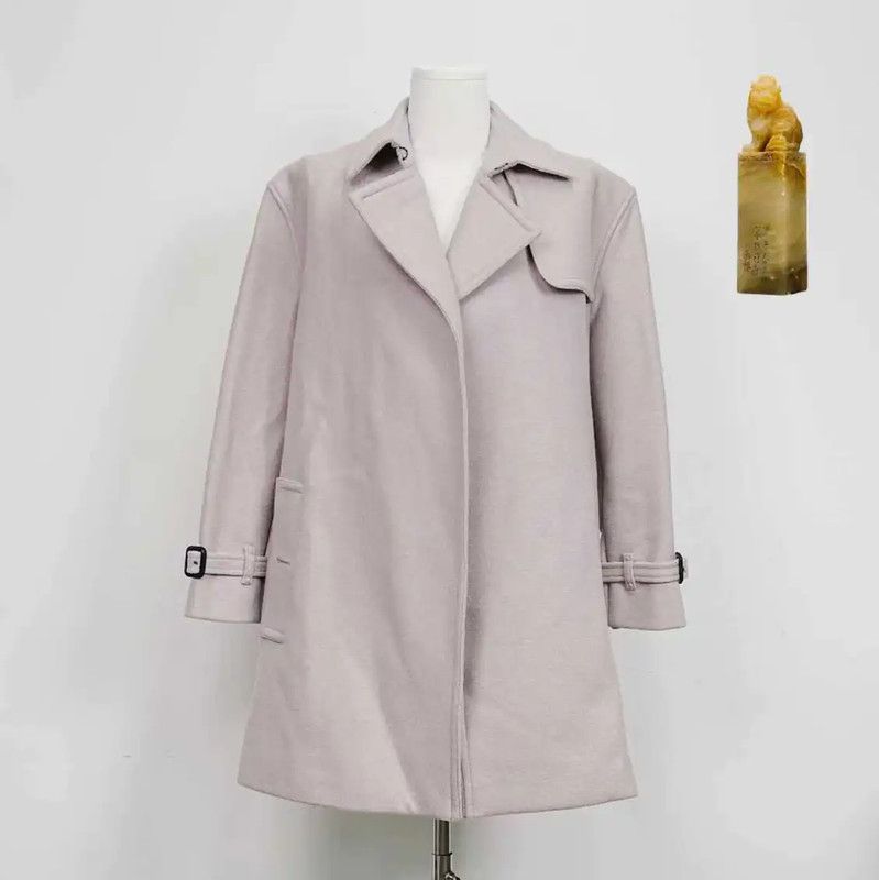 Burberry Burberry Women's Winter Light Purple Wool Coat Size S / US 4 / IT 40 - 1 Thumbnail