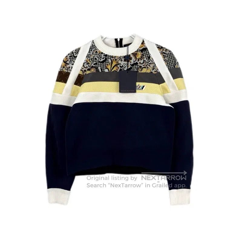 Louis Vuitton Louis Vuitton Blue and yellow flower badge logo sweatshirt Size XS / US 0-2 / IT 36-38 - 1 Thumbnail