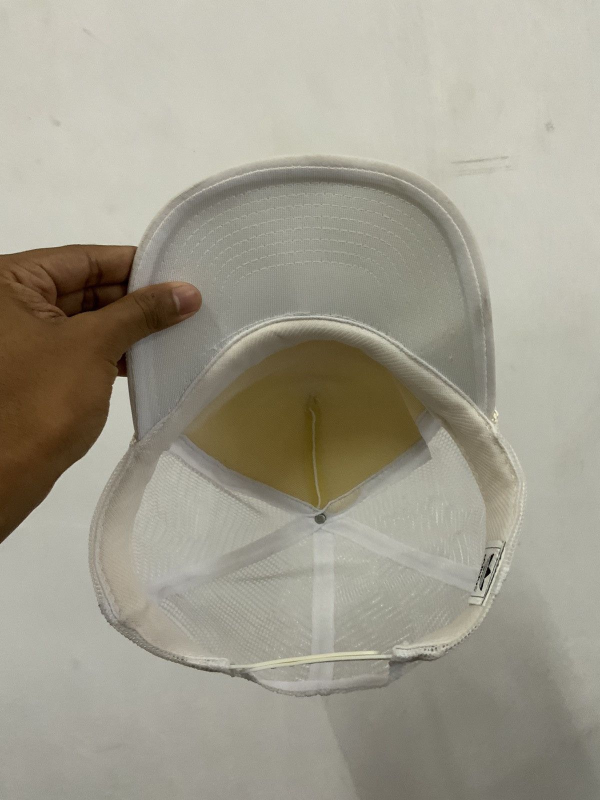 Japanese Brand Respect White Trucker Hat Size ONE SIZE - 7 Thumbnail