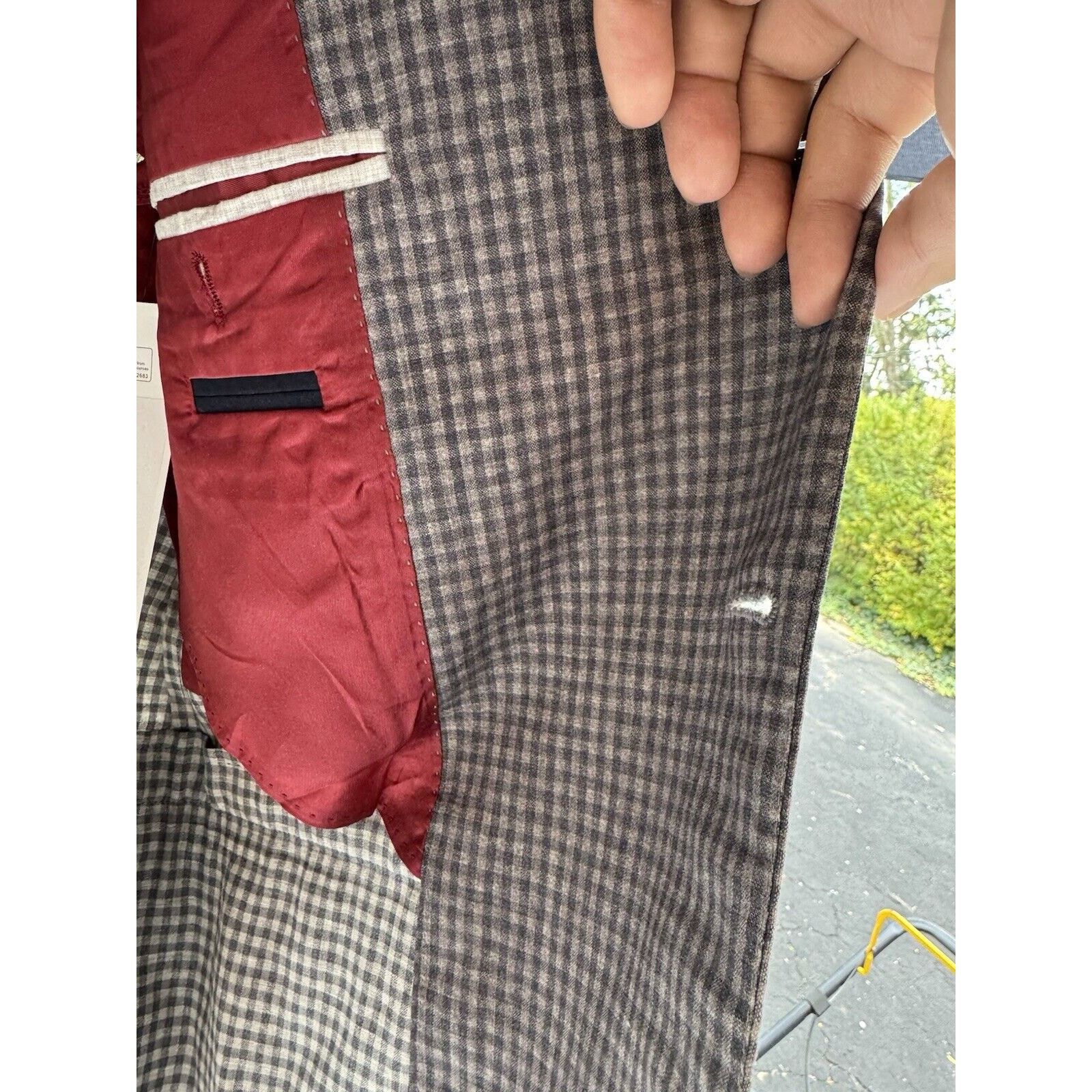 Brunello Cucinelli Brunello Cucinelli Linen Wool Silk Gingham blazer 52/42 Size 42R - 9 Thumbnail