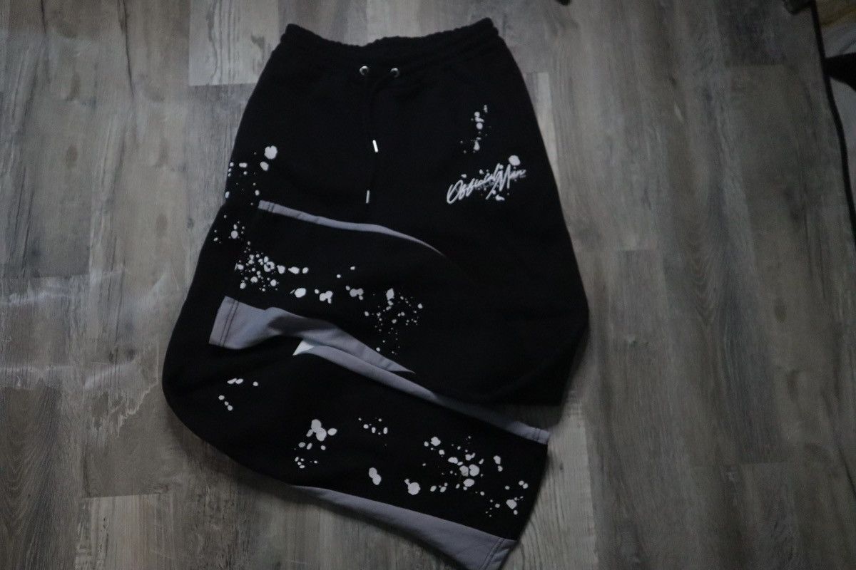 Boohoo Black n White Paint Splatter Flares Size US 34 / EU 50 - 2 Thumbnail