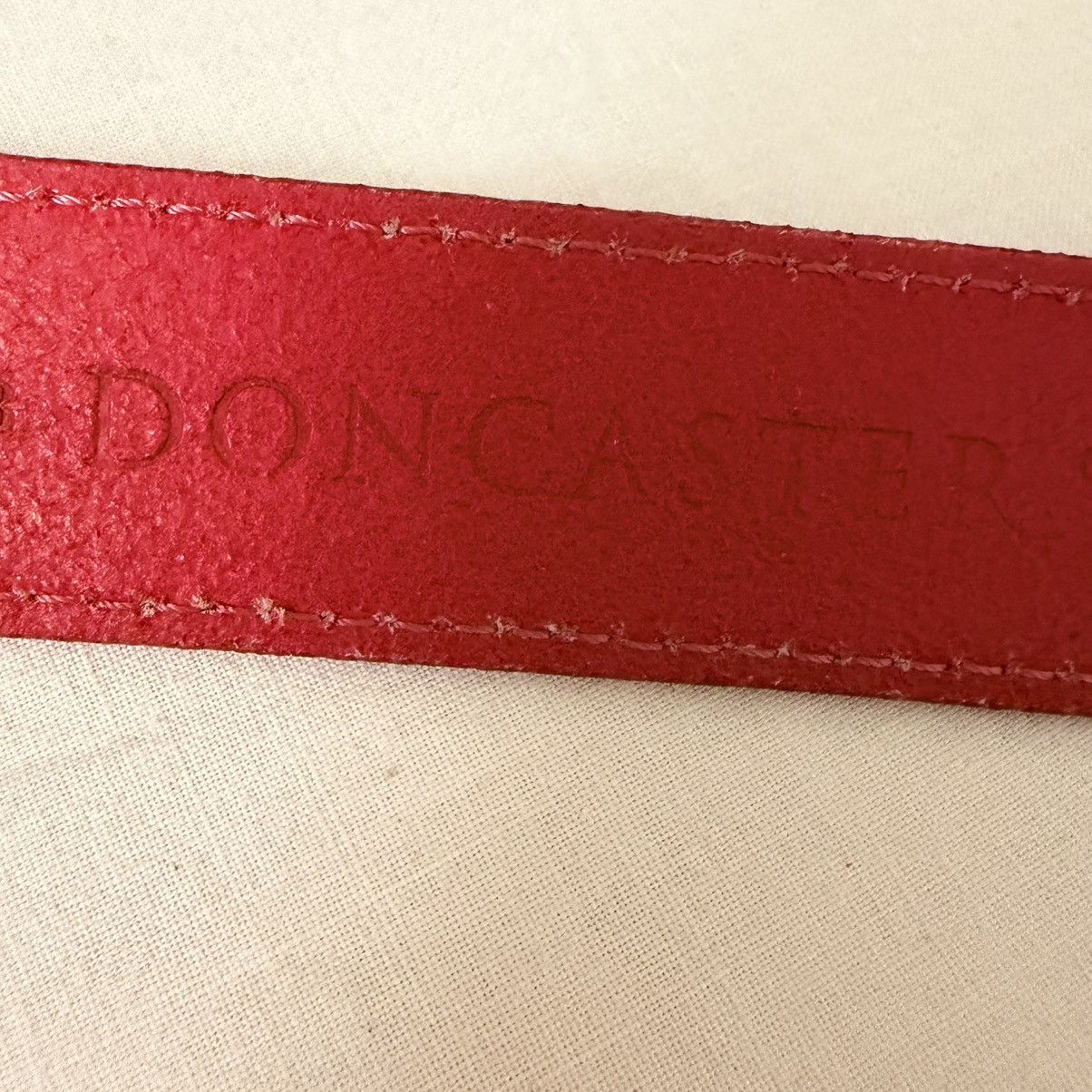 Other Y2K Red Patent Wide Belt Silver Grommet Statement Italy Size ONE SIZE - 17 Thumbnail