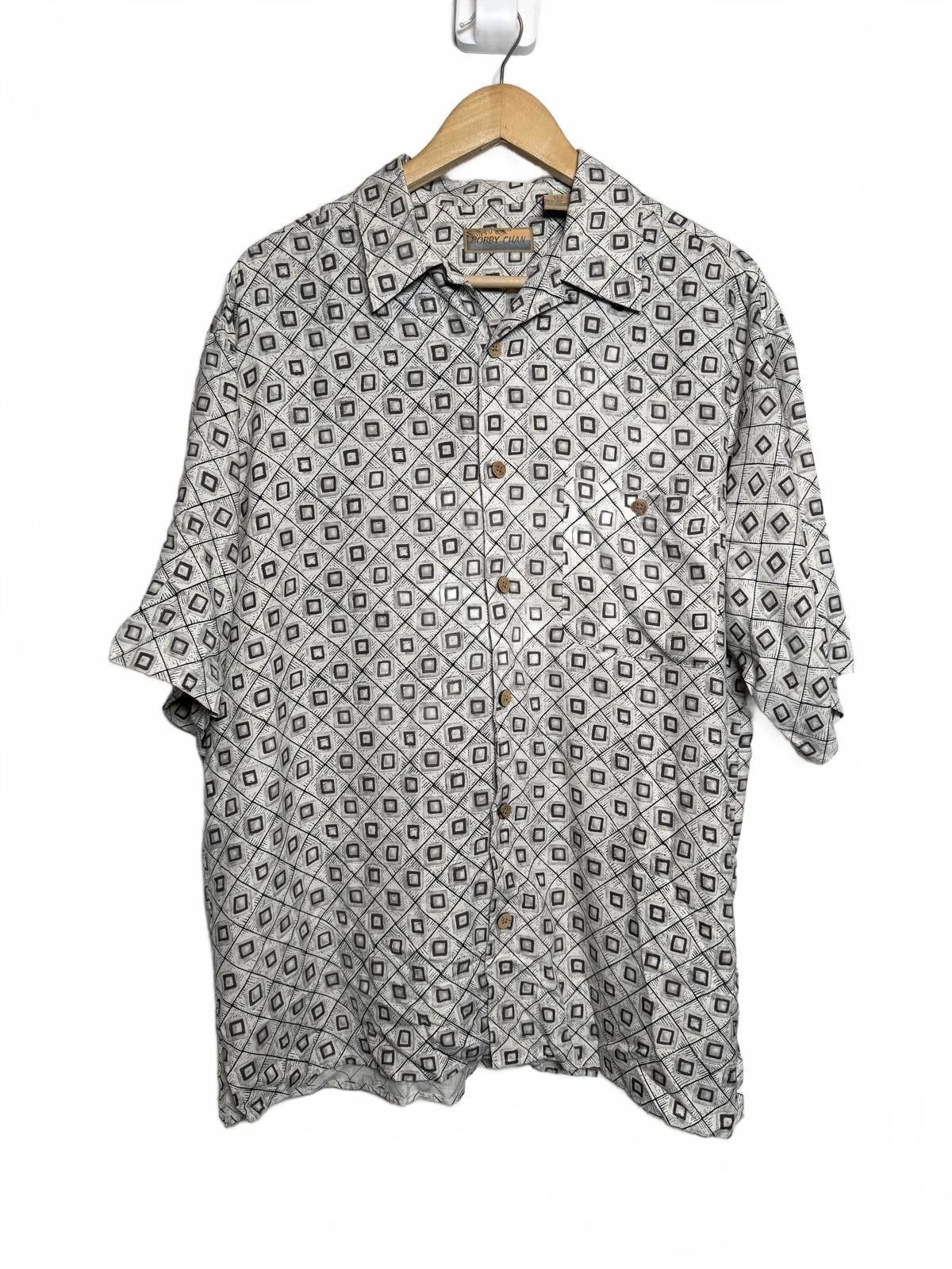 Other Mens 90s Vintage Silk Neutral Button Up Shirt Size US L / EU 52-54 / 3 - 2 Thumbnail