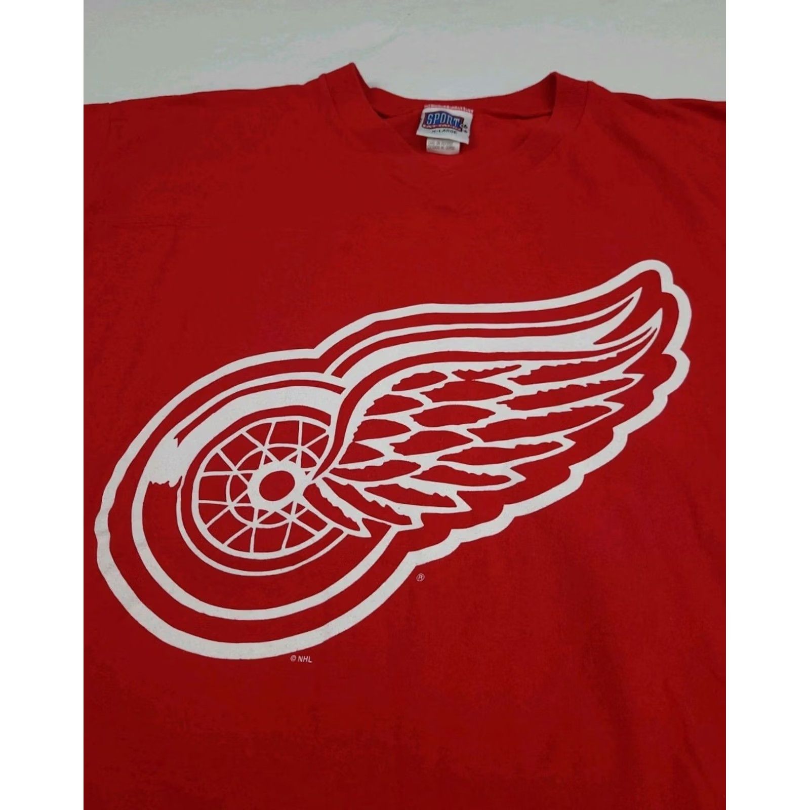 NHL Vintage Detroit Red Wings Chris Chelios Shirt NHL Hockey USA 90s Vtg Jersey T Size US XL / EU 56 / 4 - 6 Thumbnail