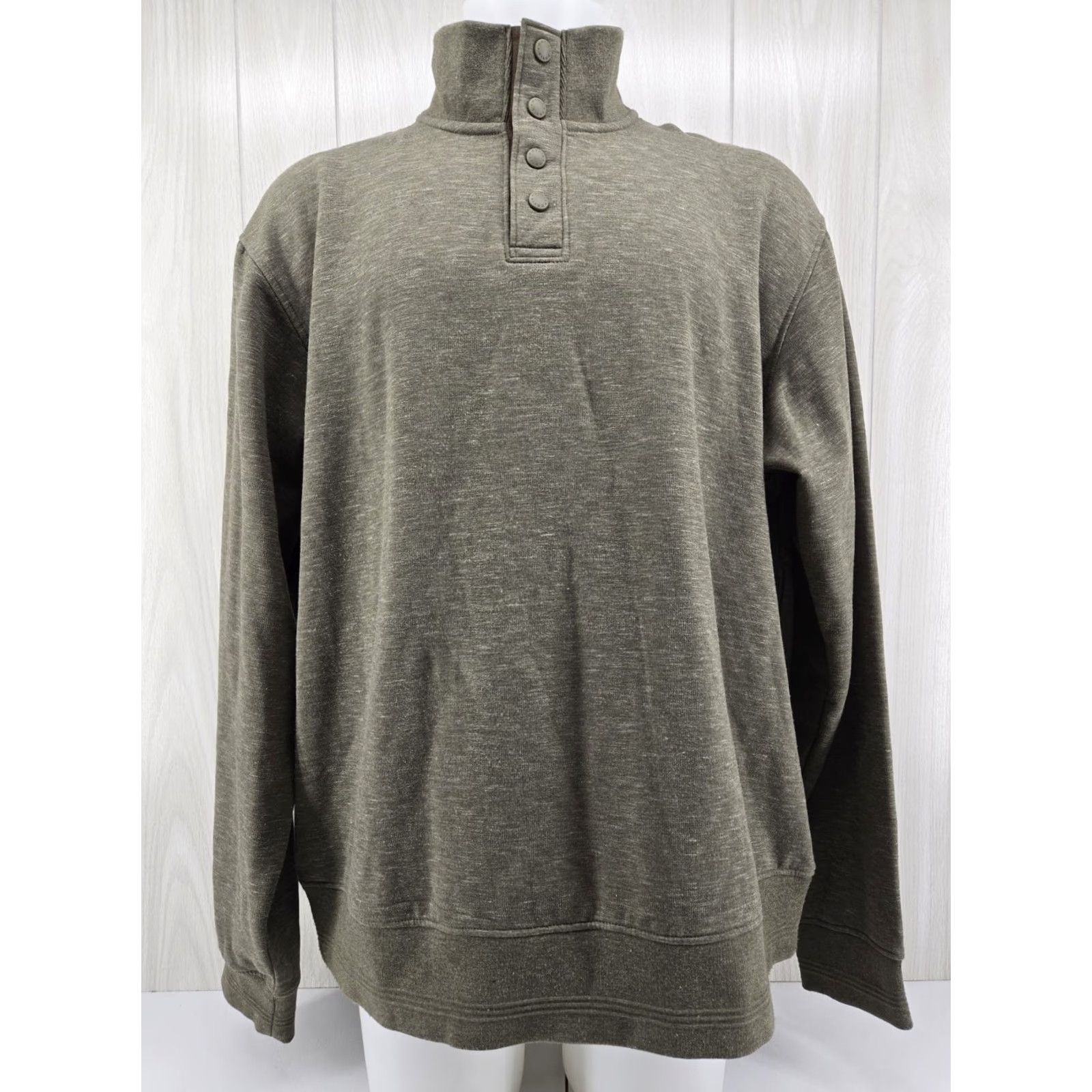 Orvis Orvis Men 2XL Fleece Sweater 1/4 Zip Pullover Green Casual Outdoor Shirt Size US XXL / EU 58 / 5 - 3 Thumbnail