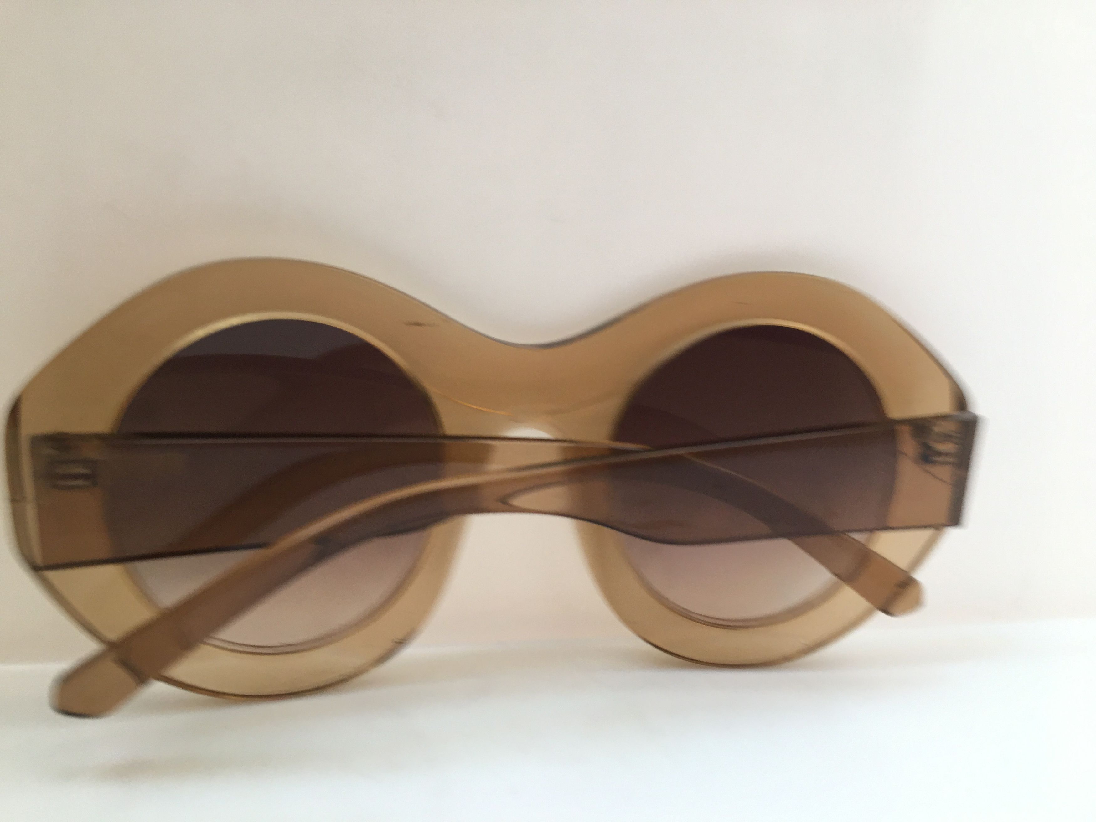 Vintage Vintage Handmade Oversize Round Sunglasses Diva Girls Size ONE SIZE - 7 Thumbnail