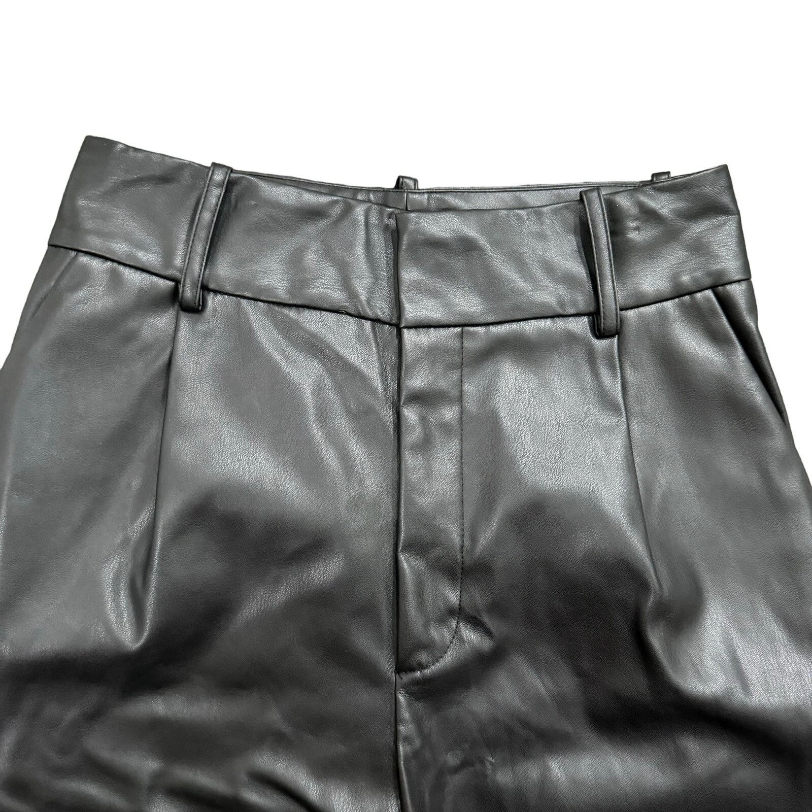 Zara Zara Women's Faux Leather Pants in Black, Size M Size 30" / US 8 / IT 44 - 2 Thumbnail