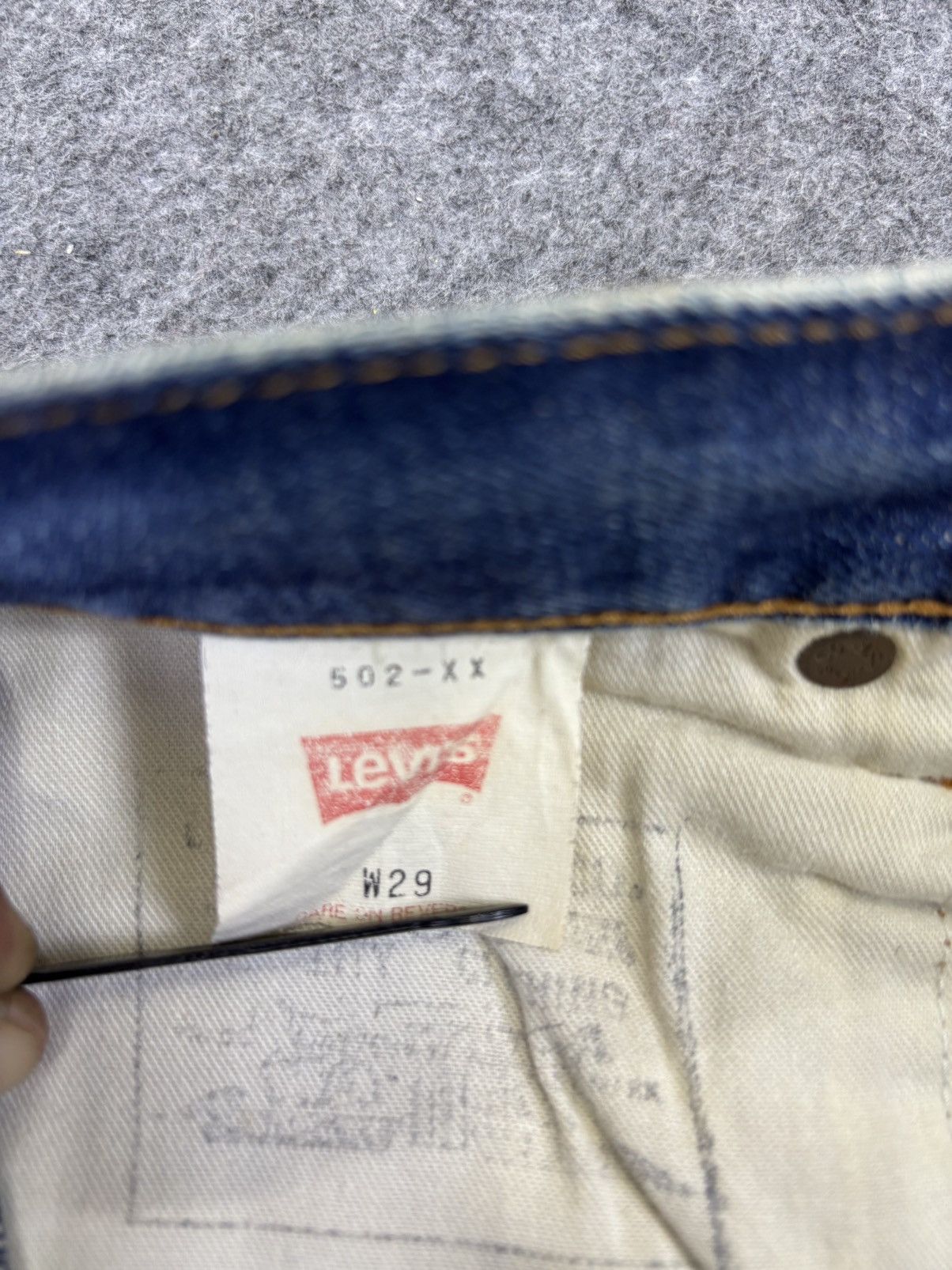 Levi's 💥Vtg 90s💥Levis Capital E Lot 502 Denim F952 Size US 28 / EU 44 - 13 Thumbnail