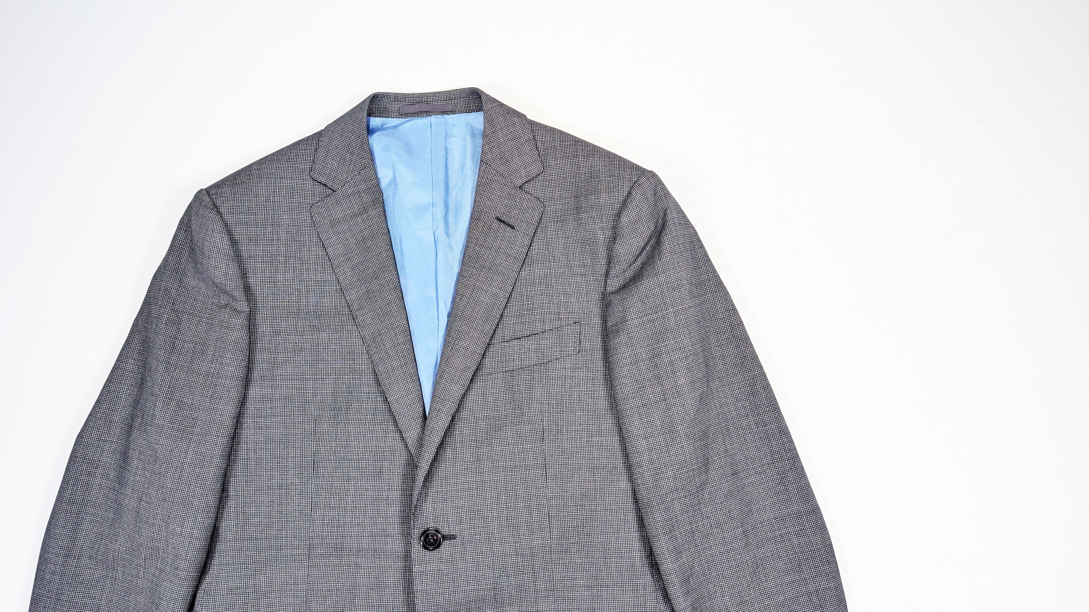 Suitsupply Suitsupply Gray Houndstooth 110's Wool Suit Size 36R Size 36R - 3 Thumbnail