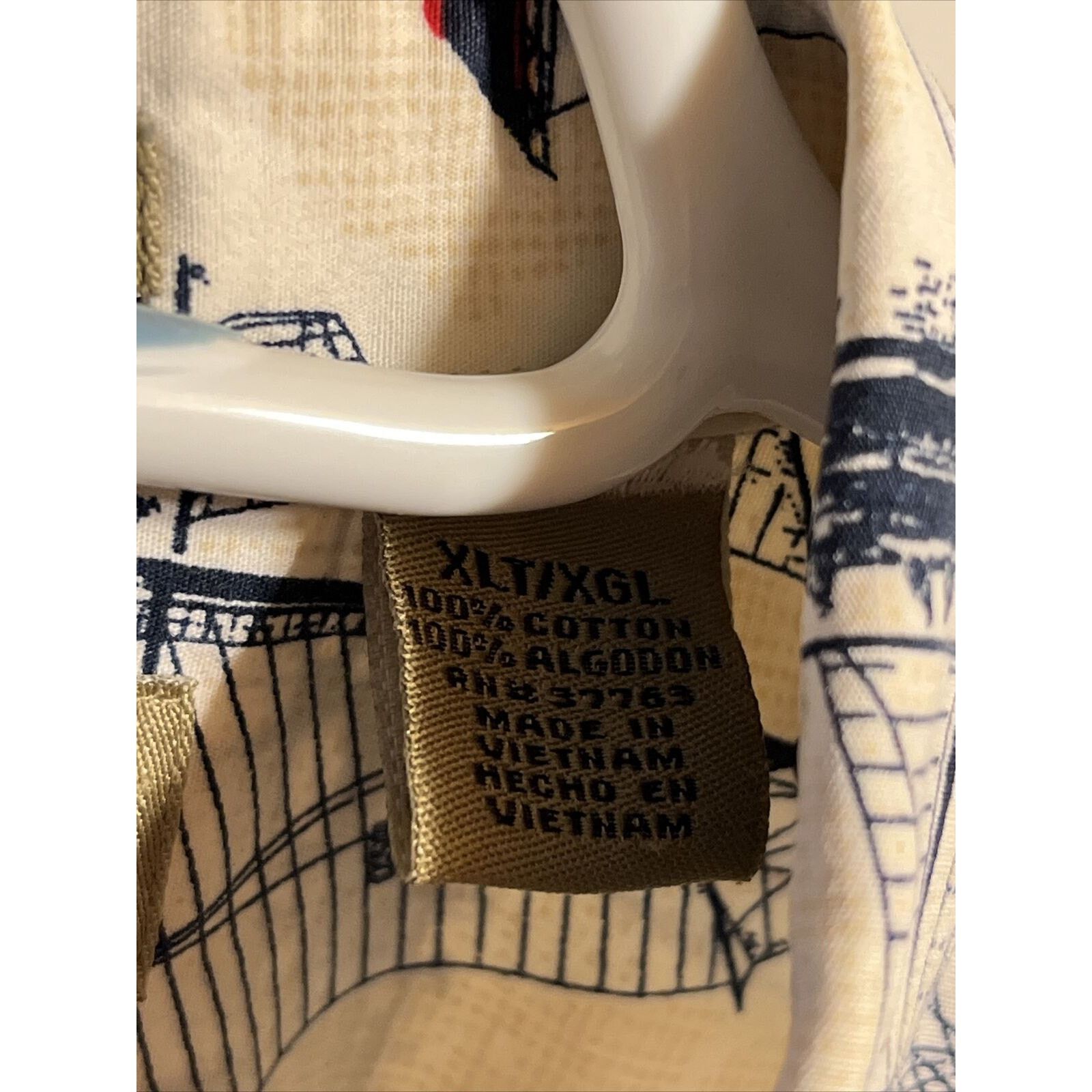 Natural Issue Natural Issue Nautical Mens XLT Cotton SS Shirt Sailboat EUC Size US XL / EU 56 / 4 - 4 Thumbnail