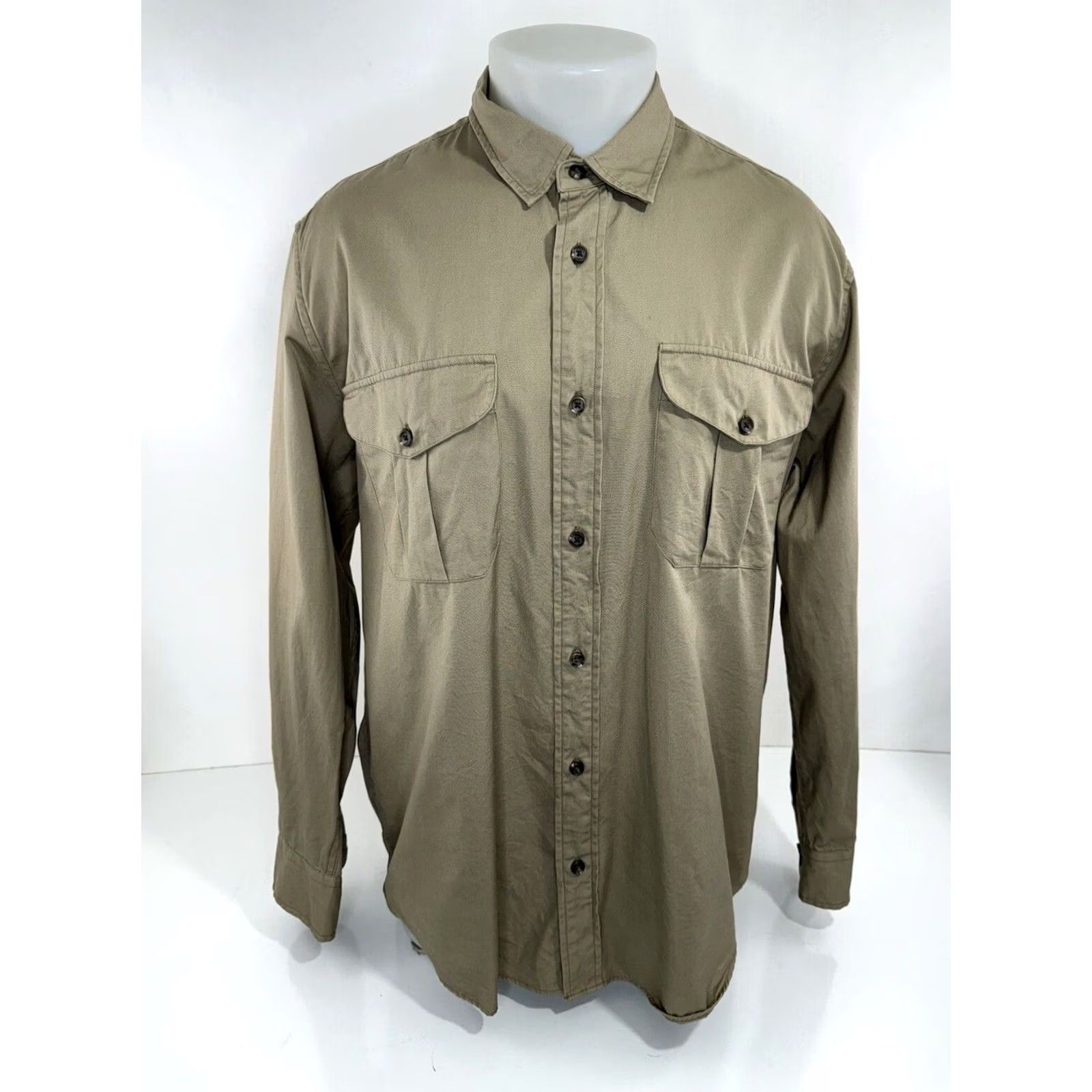 Filson FILSON SHIRT Mens L Khaki Western Long Sleeve Button-Up EXCELLENT SAFARI BUSH RANCH WORK K Size US L / EU 52-54 / 3 - 2 Thumbnail