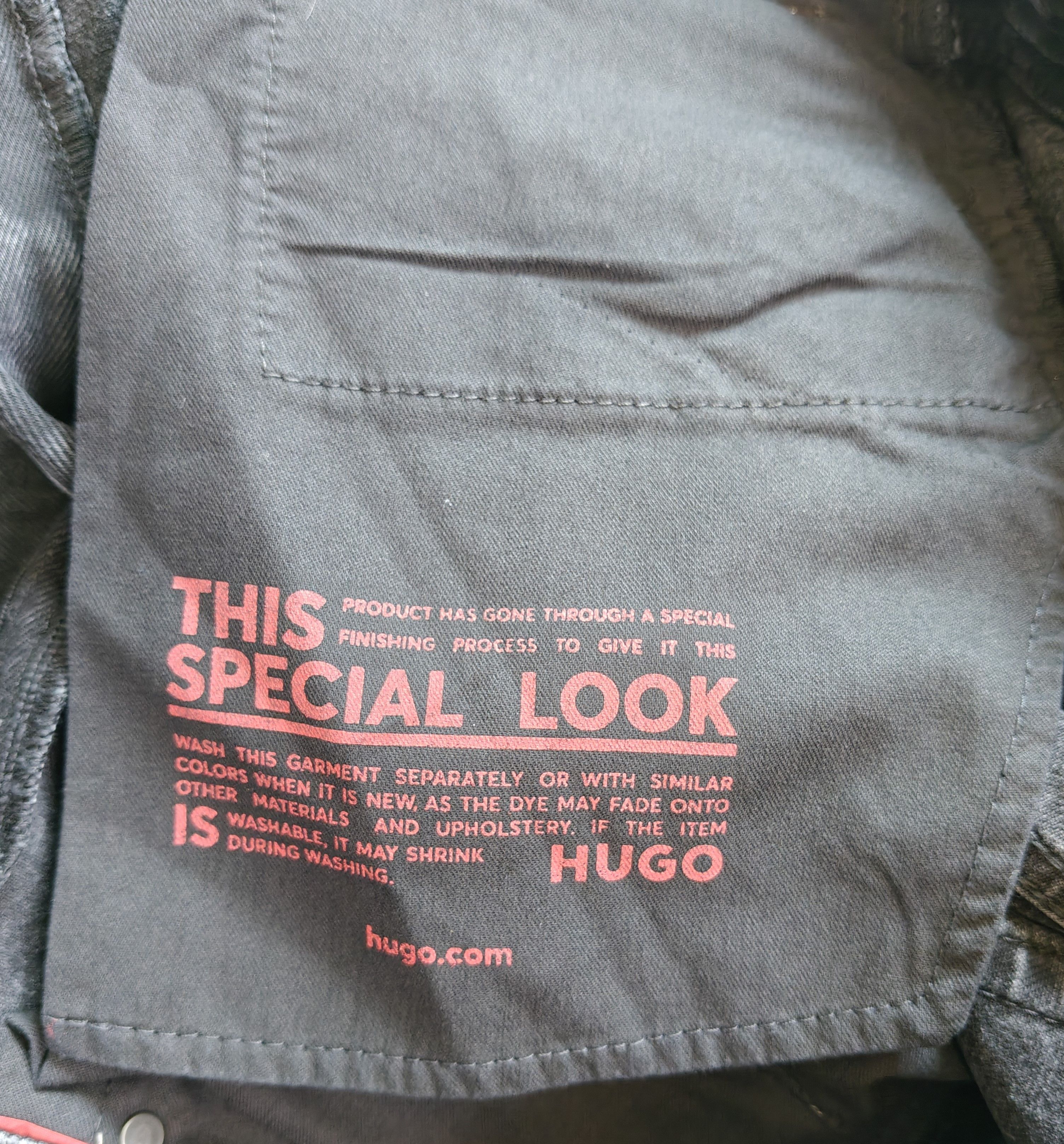 Hugo HUGO Regular Fit Straight men's Jeans Free Shipping T/6079 Size US 31 - 6 Thumbnail