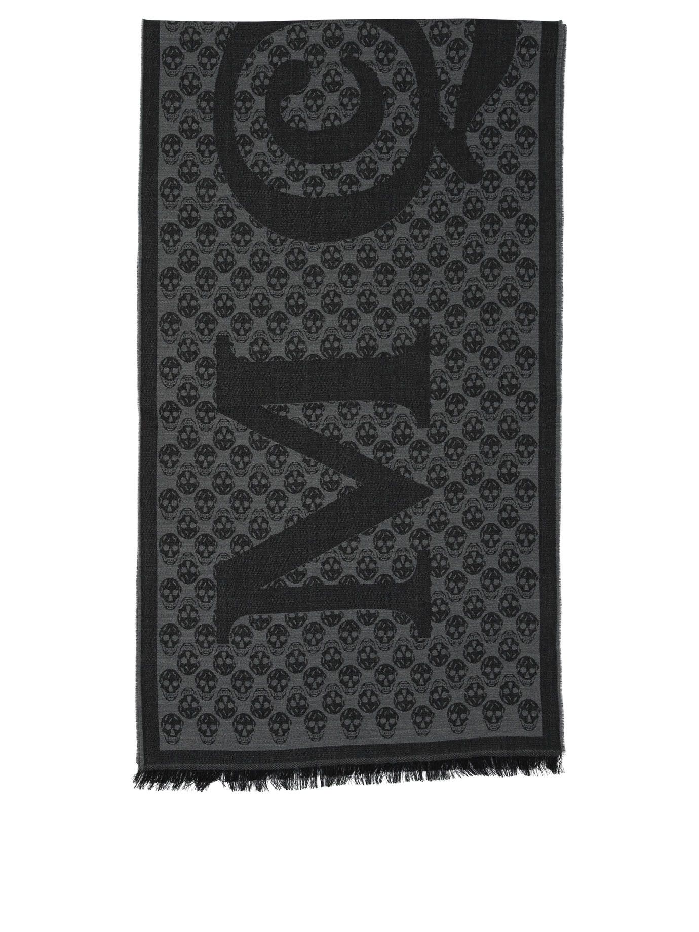 Alexander McQueen Scarf Multi Logo 35X190 Size ONE SIZE - 1 Thumbnail