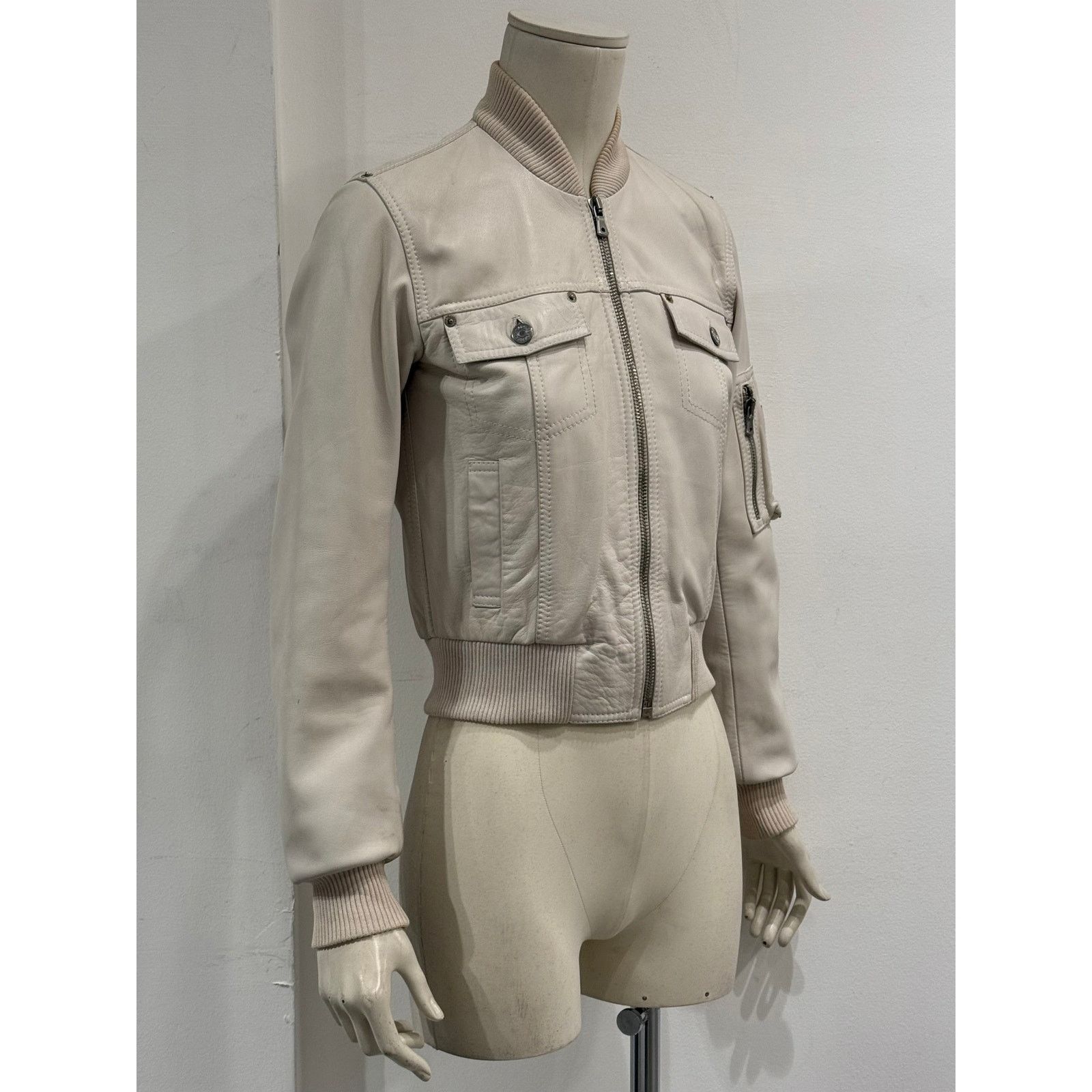 Dolce & Gabbana 2002 Dolce & Gabbana leather bomber jacket Size M / US 6-8 / IT 42-44 - 2 Thumbnail