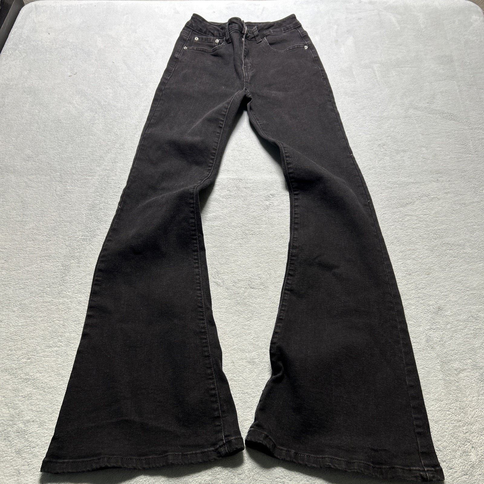 7 For All Mankind 2000s Dojo Beyond Baggy Jean 24x32 Super Flare Bell Bottom Size 24" / US 00 / IT 34 - 8 Thumbnail