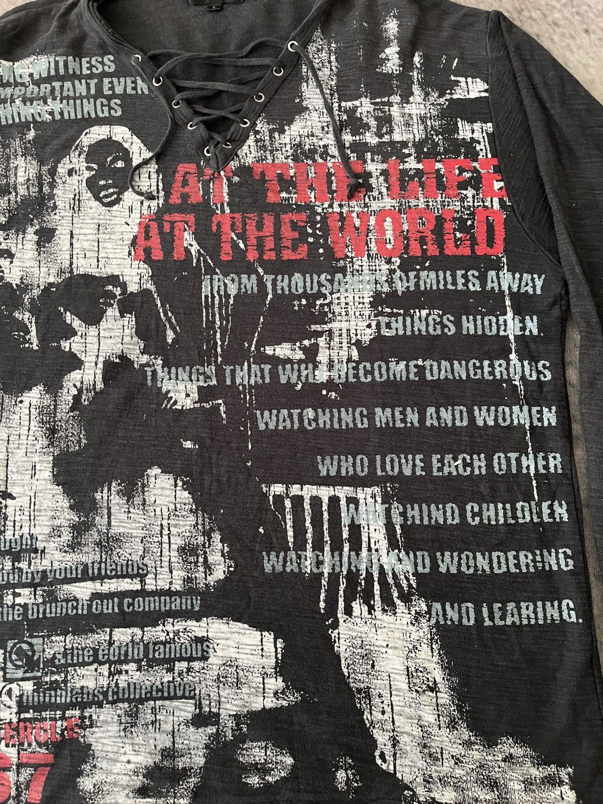 Hysteric Glamour × Japanese Brand × Vintage AT the Life AT The World Tee Size US L / EU 52-54 / 3 - 3 Thumbnail
