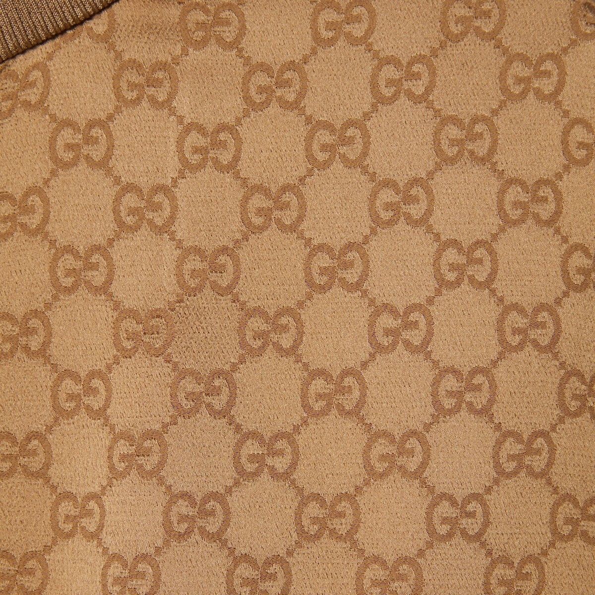 Gucci GUCCI Camel GG Jacquard Zip Track Jacket New & Authentic (Wo Size M / US 6-8 / IT 42-44 - 2 Thumbnail