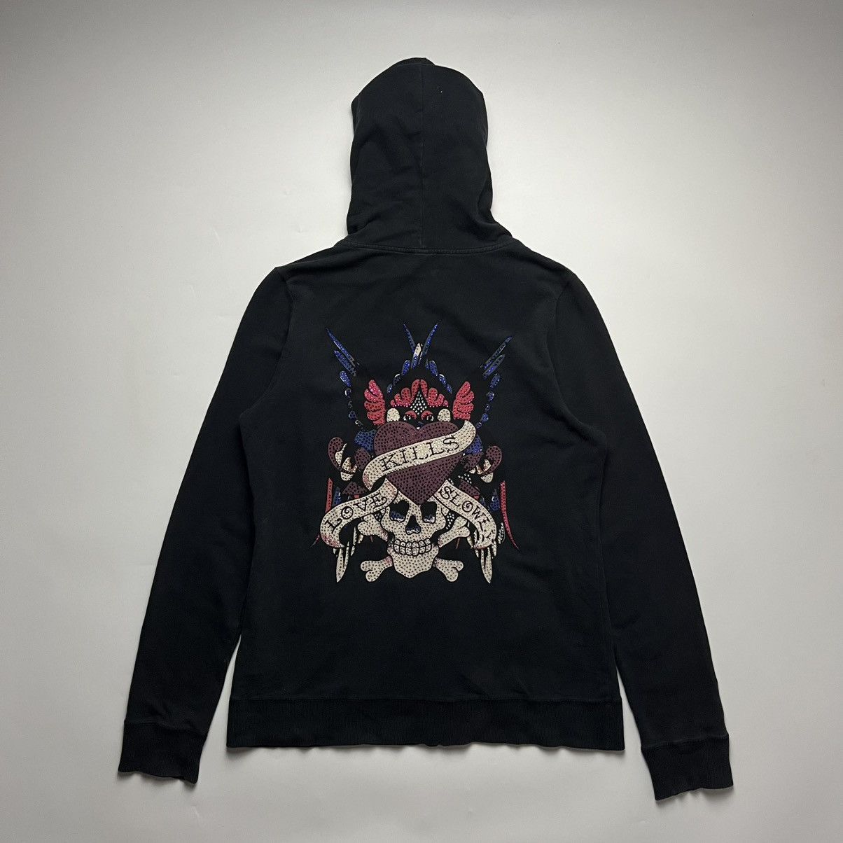 Ed Hardy Ed Hardy by Christian Audigier Zip-Up Hoodie Size L / US 10 / IT 46 - 2 Thumbnail