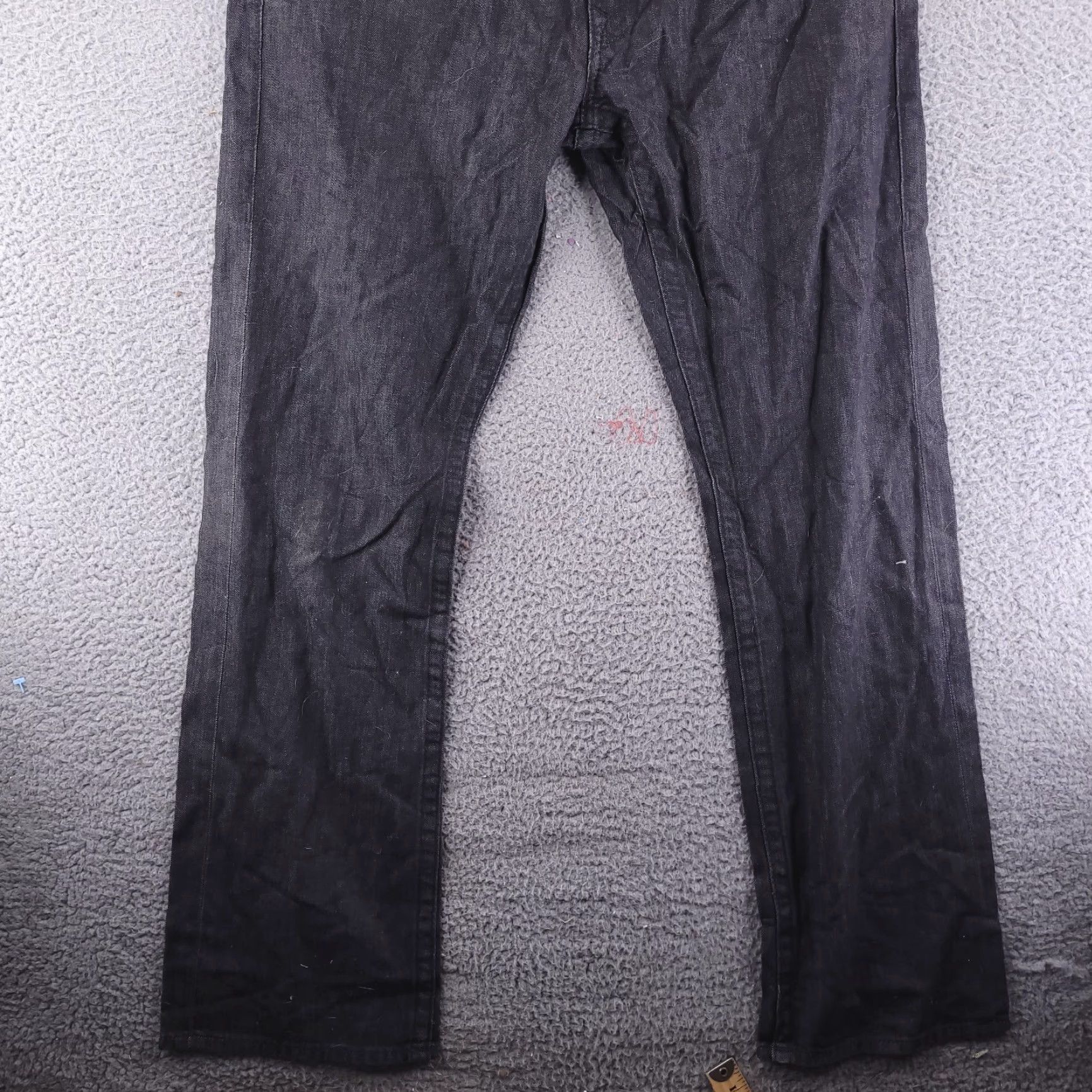 True Religion VINTAGE True Religion Jeans Mens 36x33 Black Ricky Black Denim Pants Relaxed Flap Size US 36 / EU 52 - 6 Thumbnail