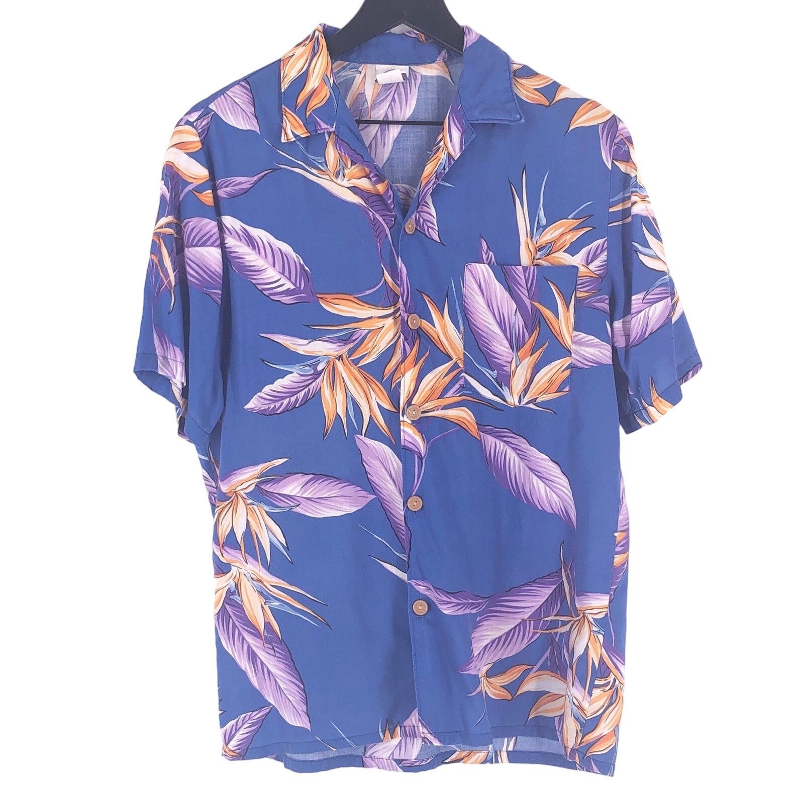Vintage 80s tropical print Hawaiian shirt 1980s vintage Size US M / EU 48-50 / 2 - 1 Thumbnail