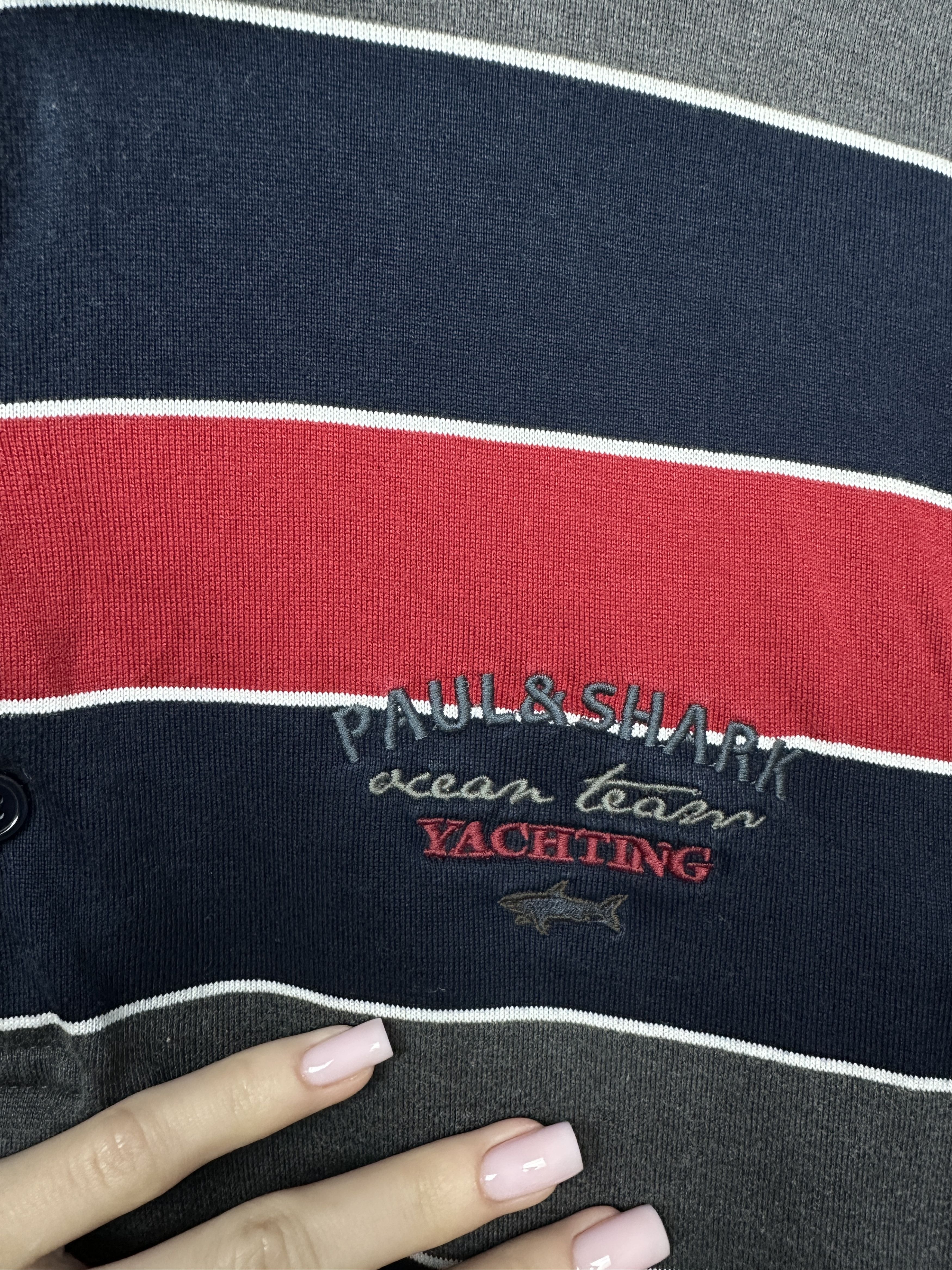 Paul & Shark Paul & Shark Vinage Mens Long Sleeve Polo Shirt Size US L / EU 52-54 / 3 - 3 Thumbnail
