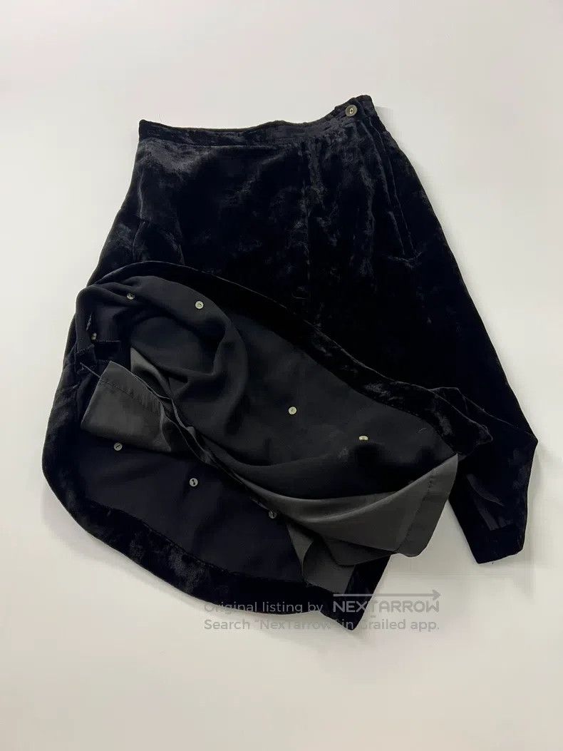 Comme des Garcons Comme Des Garcons size S Asymmetrical velvet skirt Size 23" - 4 Thumbnail